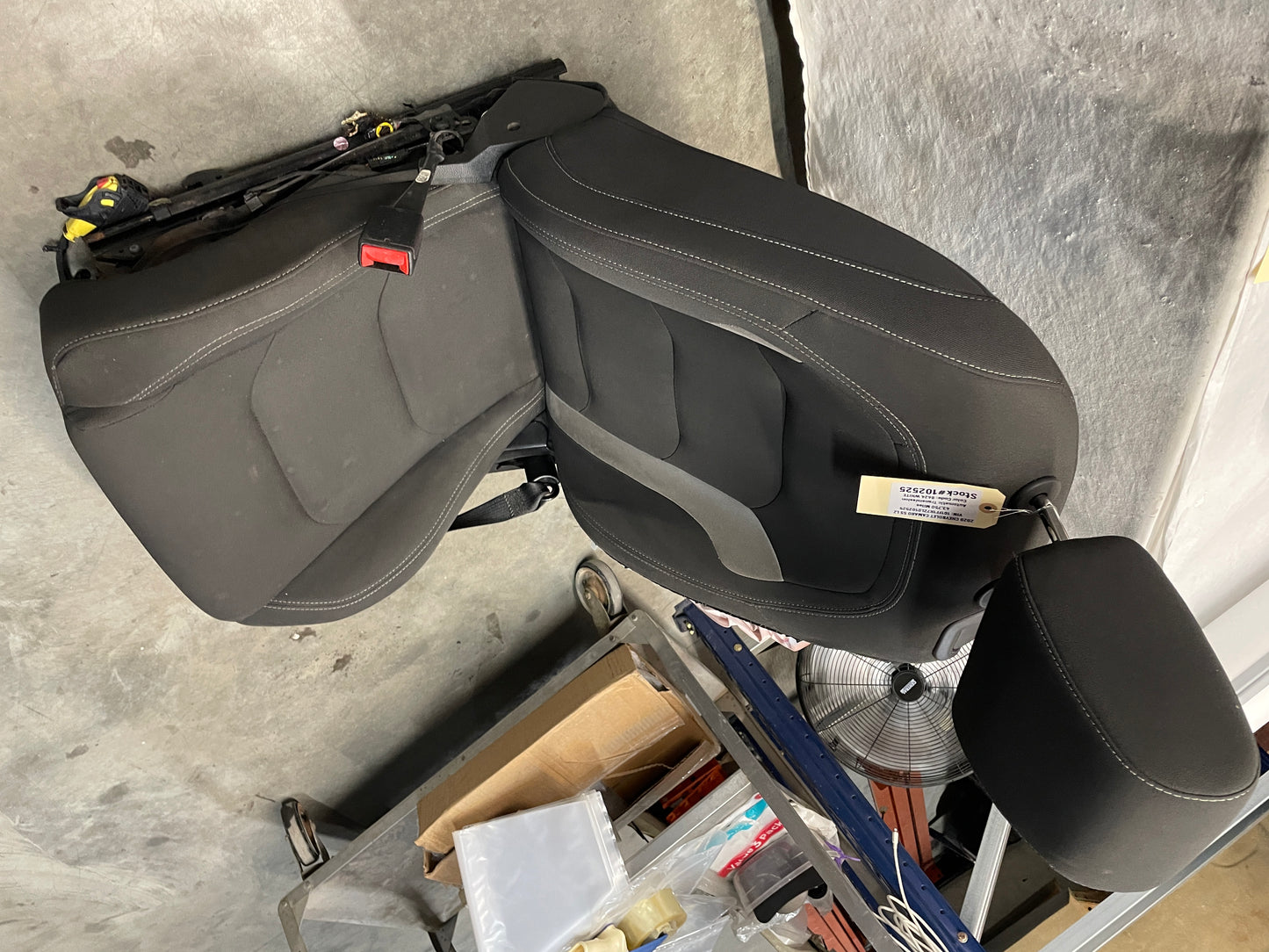 2020 Chevy Camaro SS LZ Seats Fronts and Rears Black and Gray Cloth OEM - Day's Parts Yard