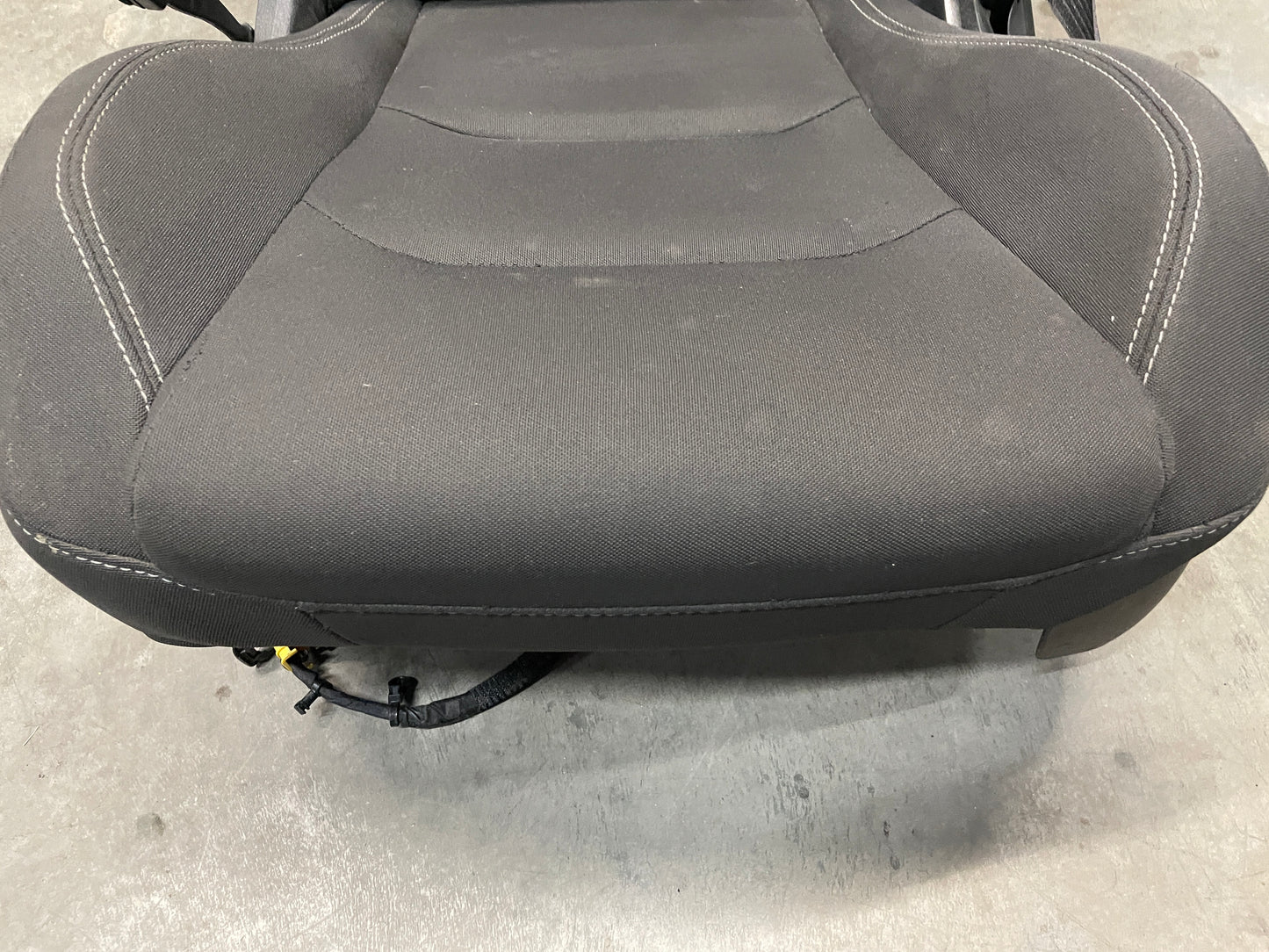 2020 Chevy Camaro SS LZ Seats Fronts and Rears Black and Gray Cloth OEM - Day's Parts Yard