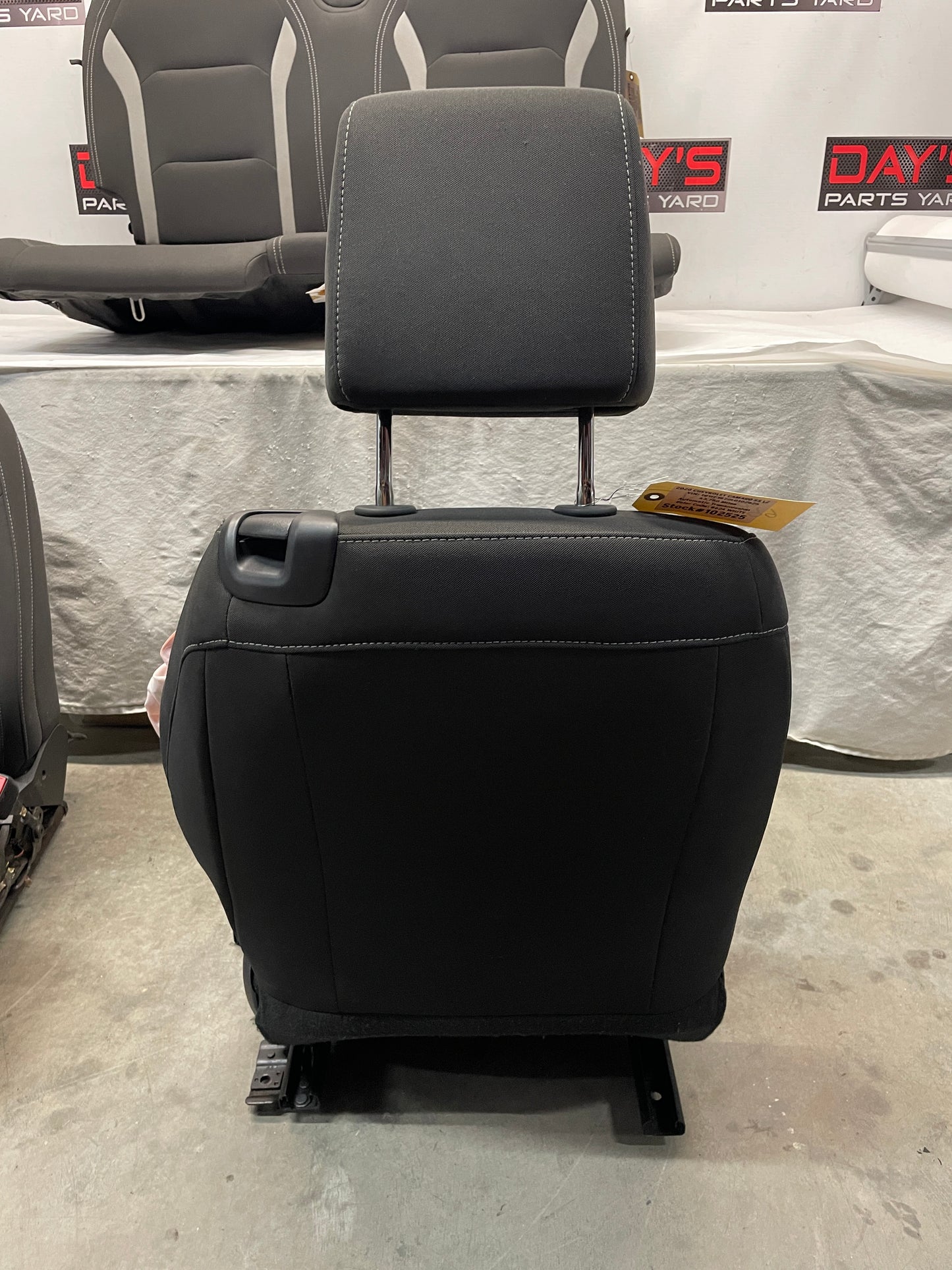 2020 Chevy Camaro SS LZ Seats Fronts and Rears Black and Gray Cloth OEM - Day's Parts Yard