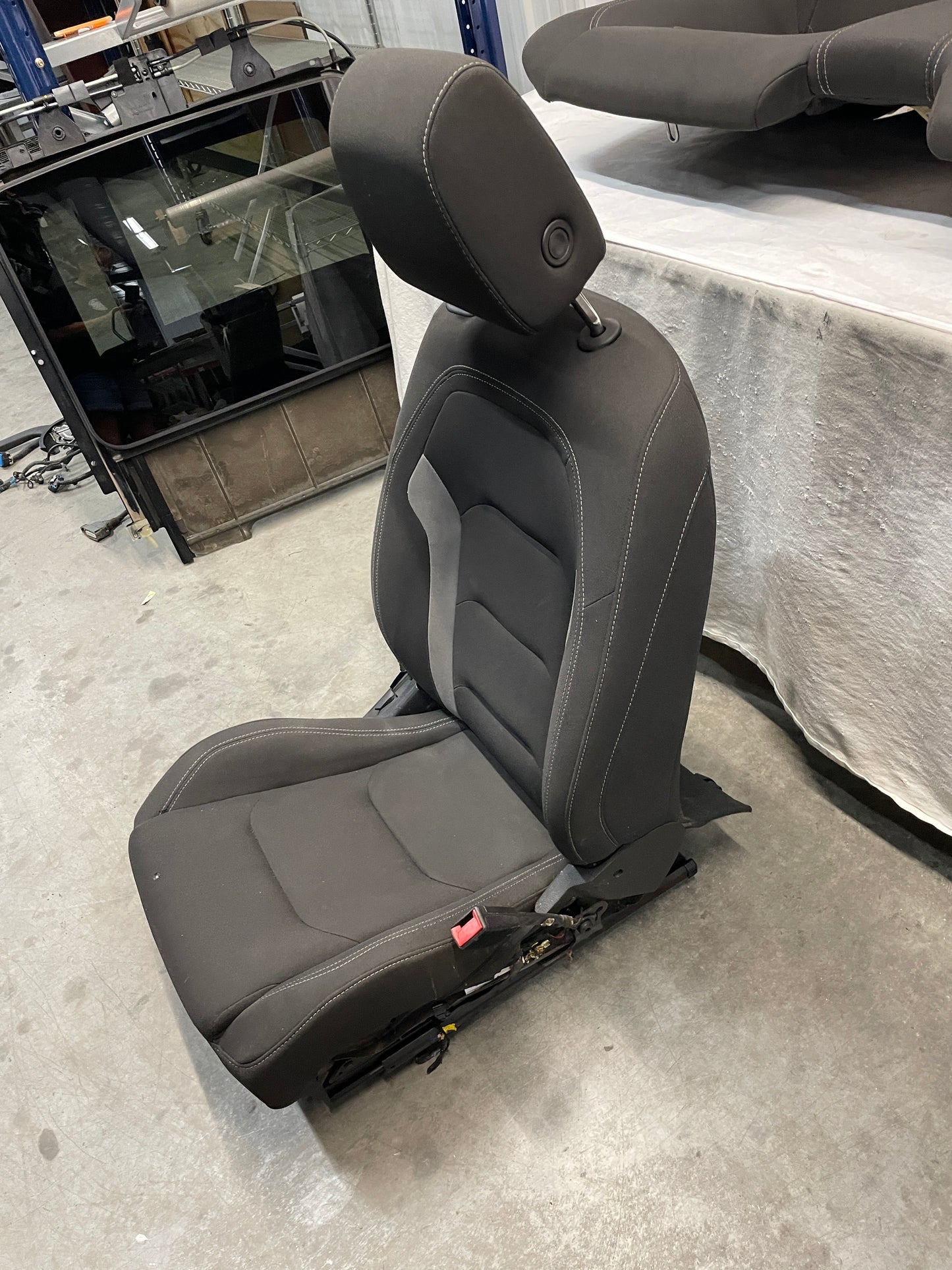 2020 Chevy Camaro SS LZ Seats Fronts and Rears Black and Gray Cloth OEM - Day's Parts Yard