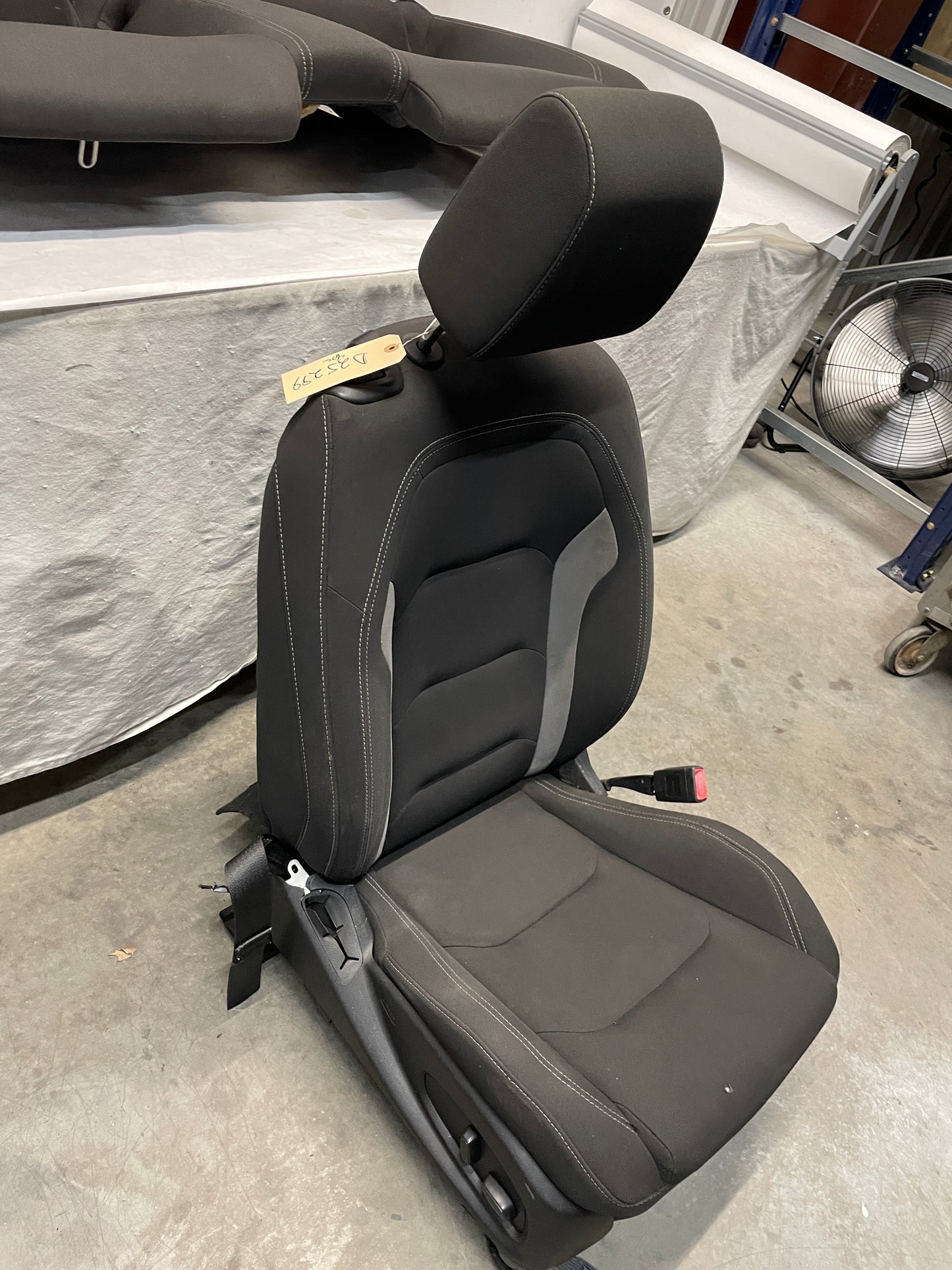 2020 Chevy Camaro SS LZ Seats Fronts and Rears Black and Gray Cloth OEM - Day's Parts Yard