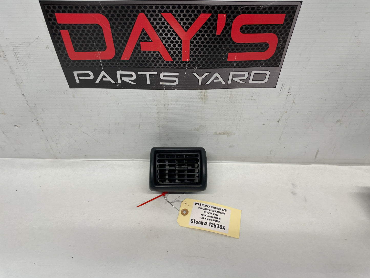 1998 Chevy Camaro Z28 RH Passenger Dash Air Vent Bezel OEM Grey Gray - Day's Parts Yard