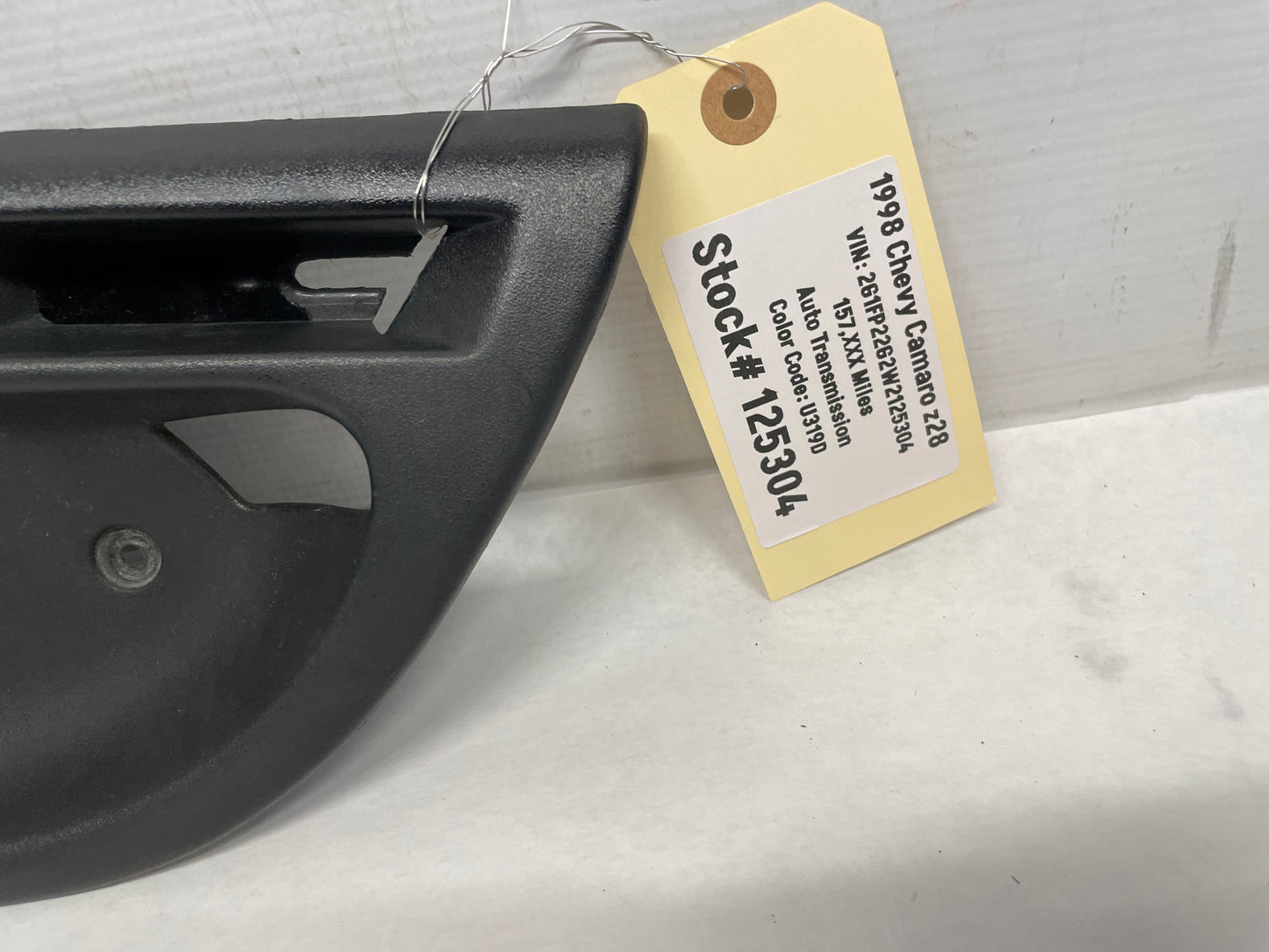 1998 Chevy Camaro Z28 LH Driver Interior Door Handle Bezel Trim Molding OEM Grey Gray - Day's Parts Yard