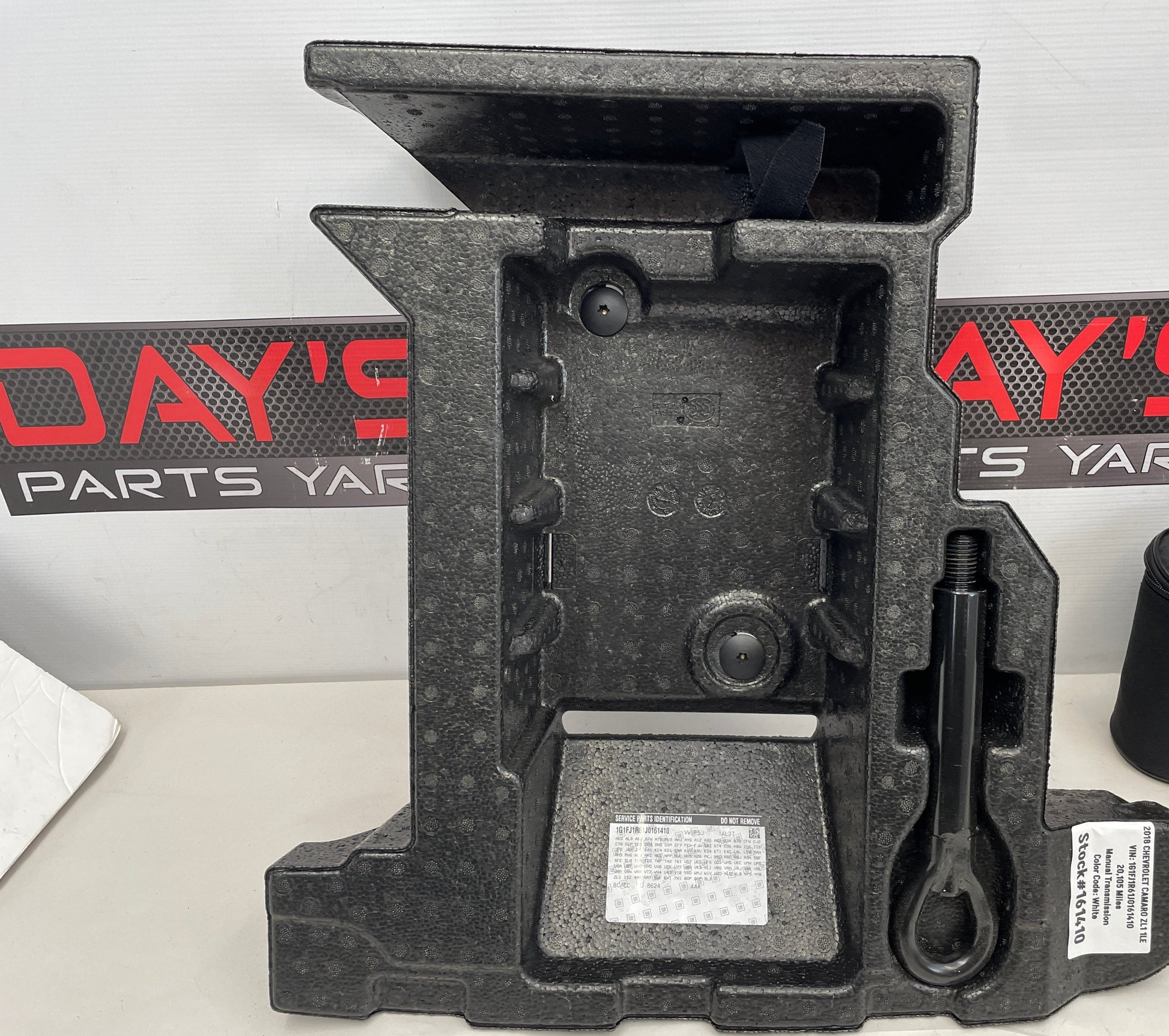 2018 Chevy Camaro ZL1 1LE Rear Trunk Storage Compartment w/ Tow Hook OEM - Day's Parts Yard