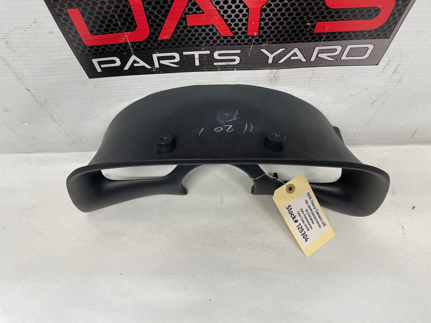 1998 Chevy Camaro Z28 Gauge Cluster Speedometer Dash Bezel Trim Panel Grey Gray OEM - Day's Parts Yard