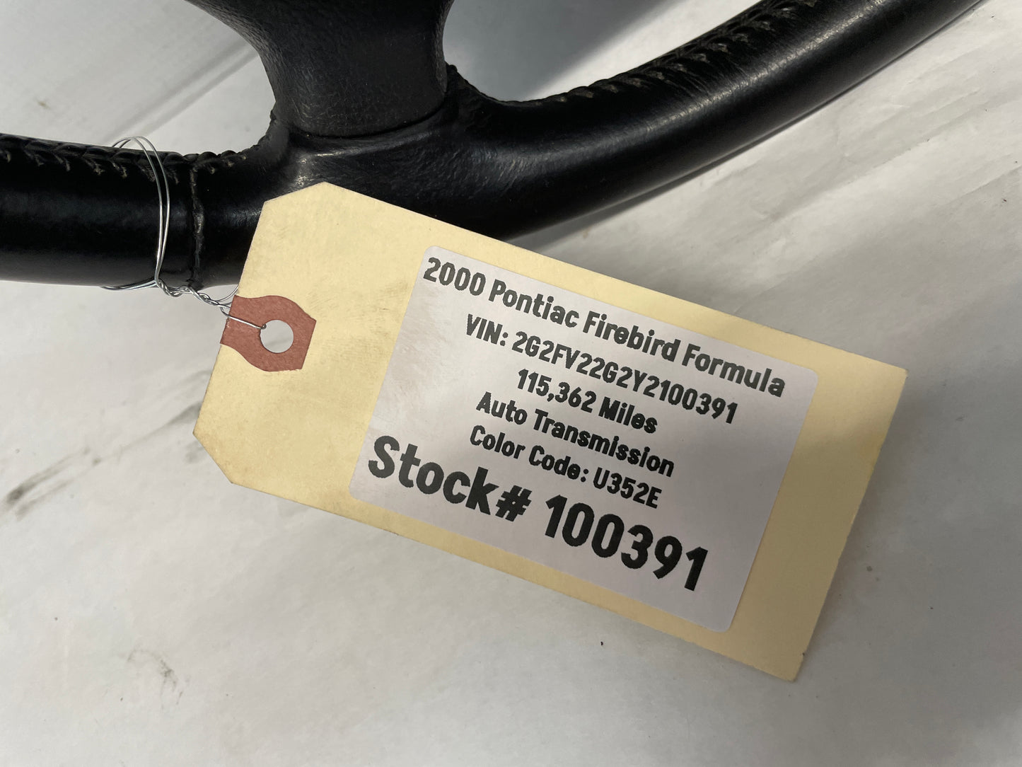 2000 Pontiac Firebird Formula Steering Wheel Assembly OEM - Day's Parts Yard