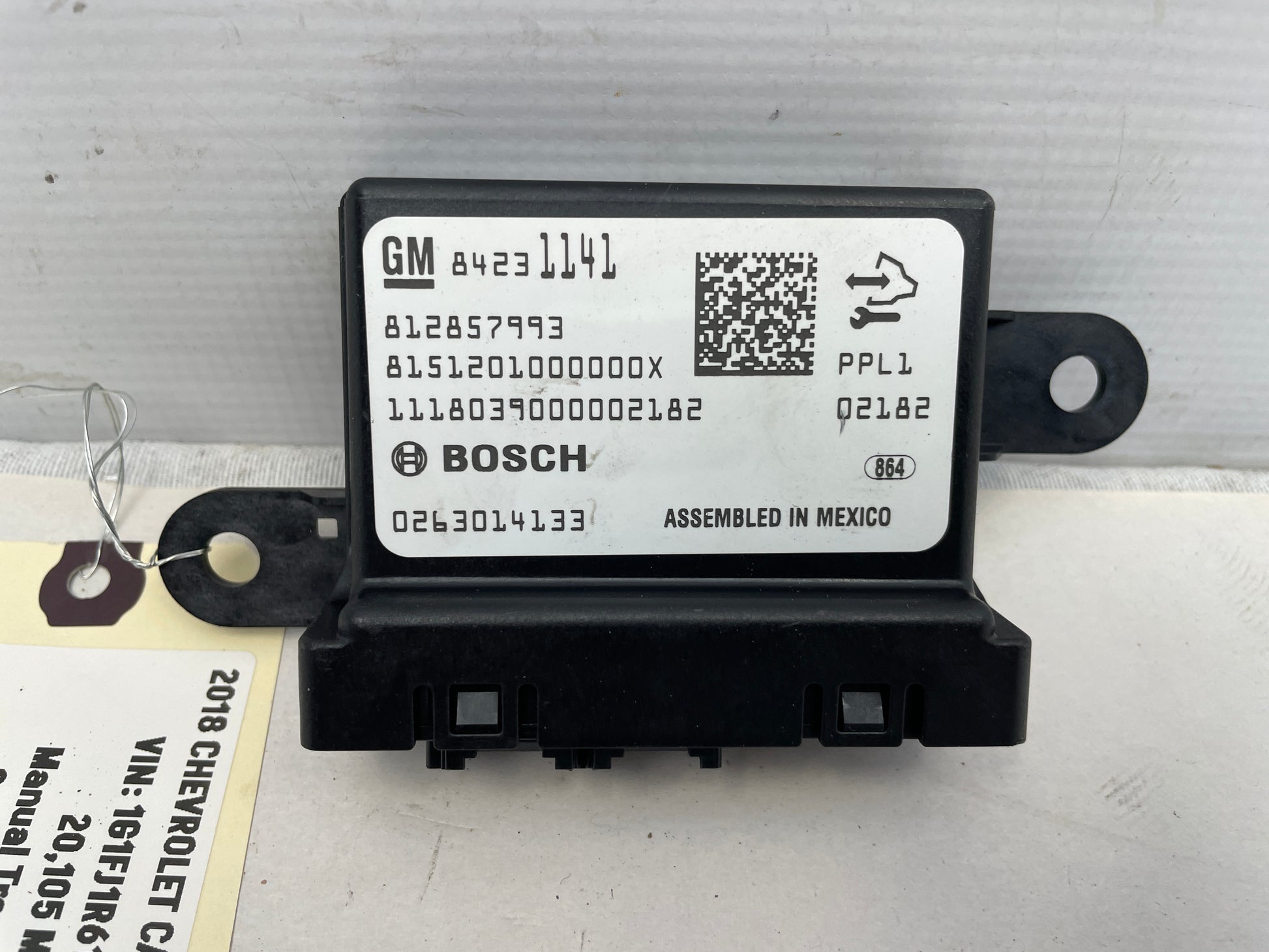 2018 Chevy Camaro ZL1 1LE Park Assist Control Module OEM - Day's Parts Yard