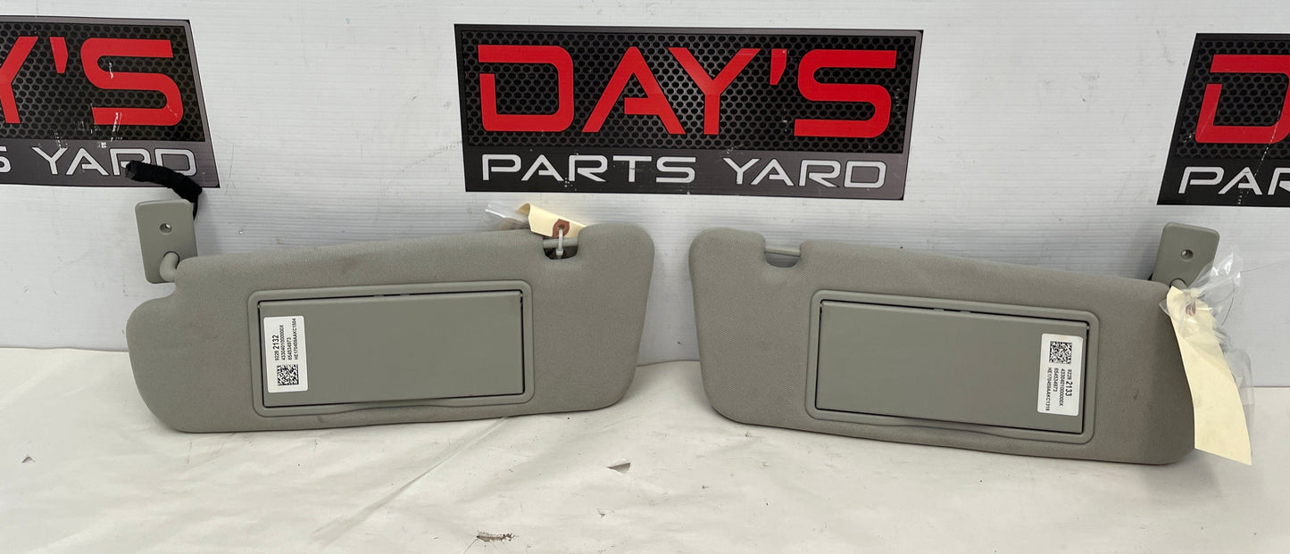 2017 Chevy SS Sedan RH & LH Sun Visor Sunvisor Set w/ Clips OEM - Day's Parts Yard
