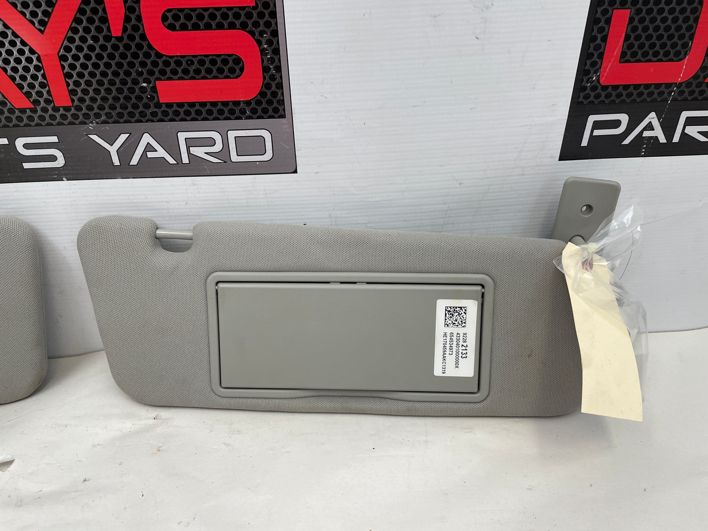 2017 Chevy SS Sedan RH & LH Sun Visor Sunvisor Set w/ Clips OEM - Day's Parts Yard