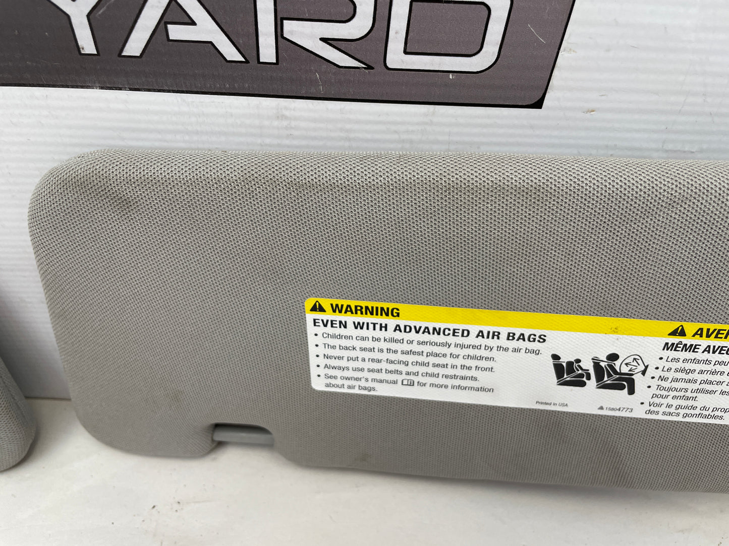 2017 Chevy SS Sedan RH & LH Sun Visor Sunvisor Set w/ Clips OEM - Day's Parts Yard