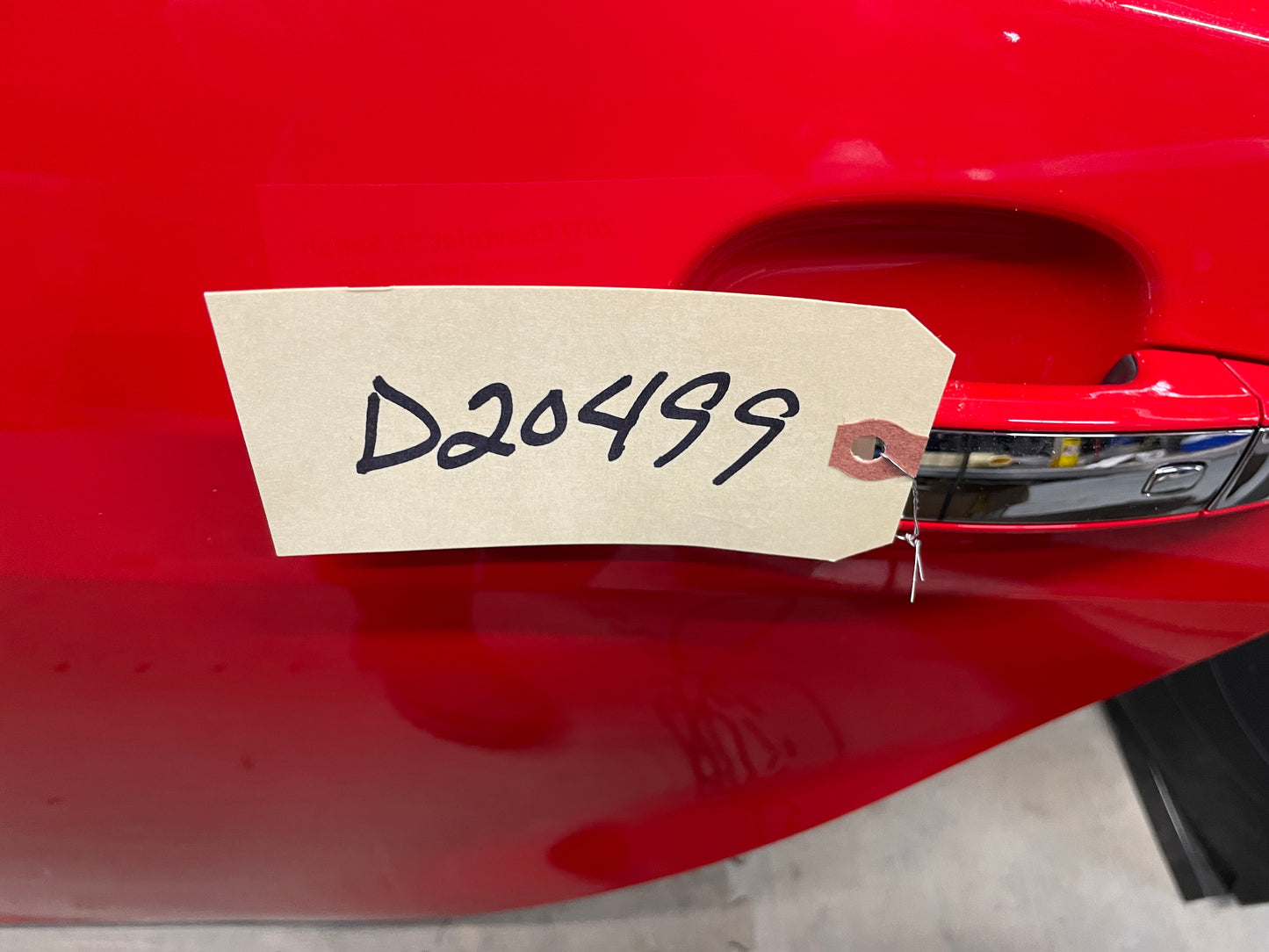 2017 Chevy SS Sedan LH Driver Rear Door Red OEM - Day's Parts Yard
