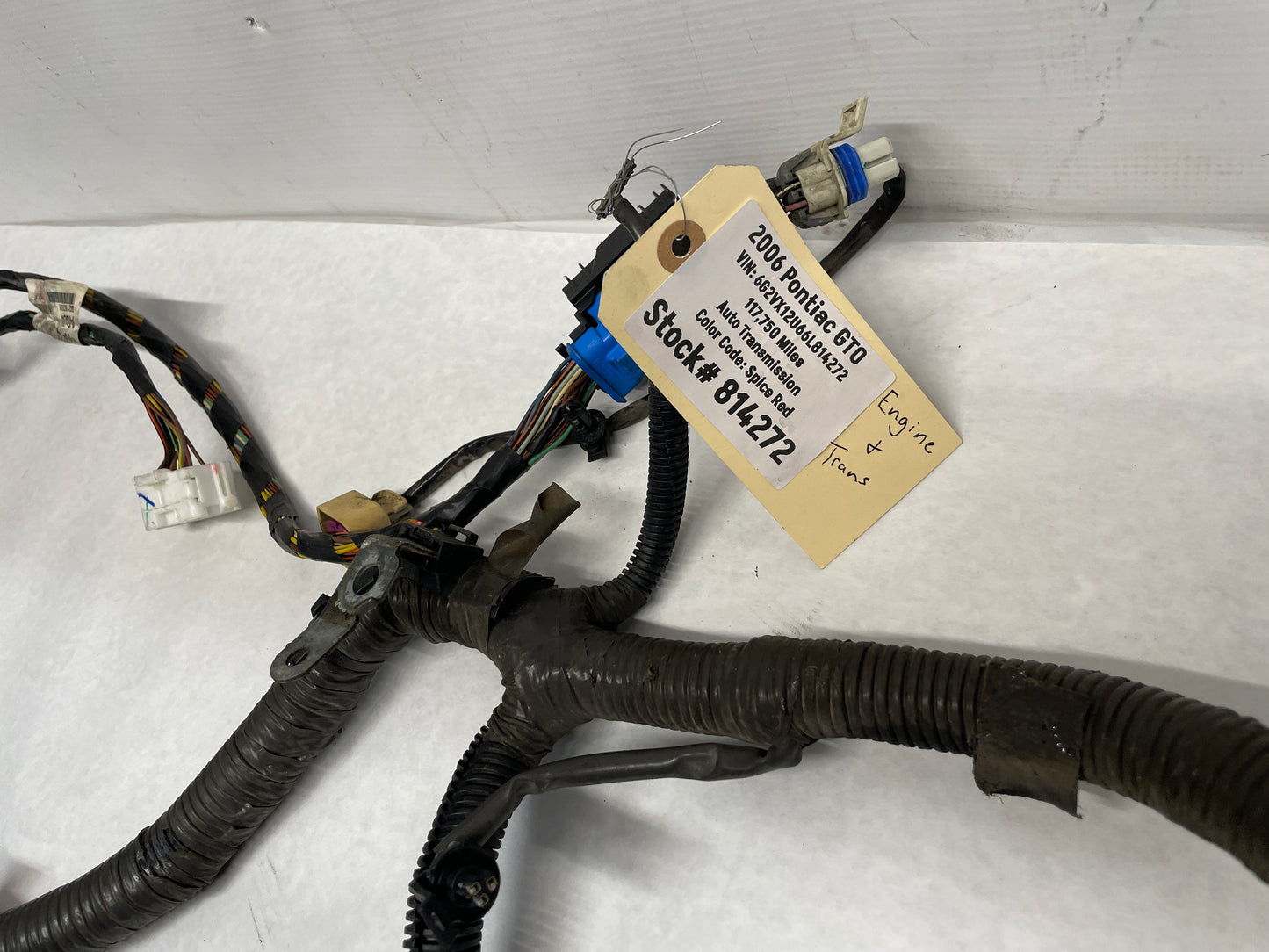 2006 Pontiac GTO Engine Motor Auto Transmission Wire Wiring Harness OEM - Day's Parts Yard