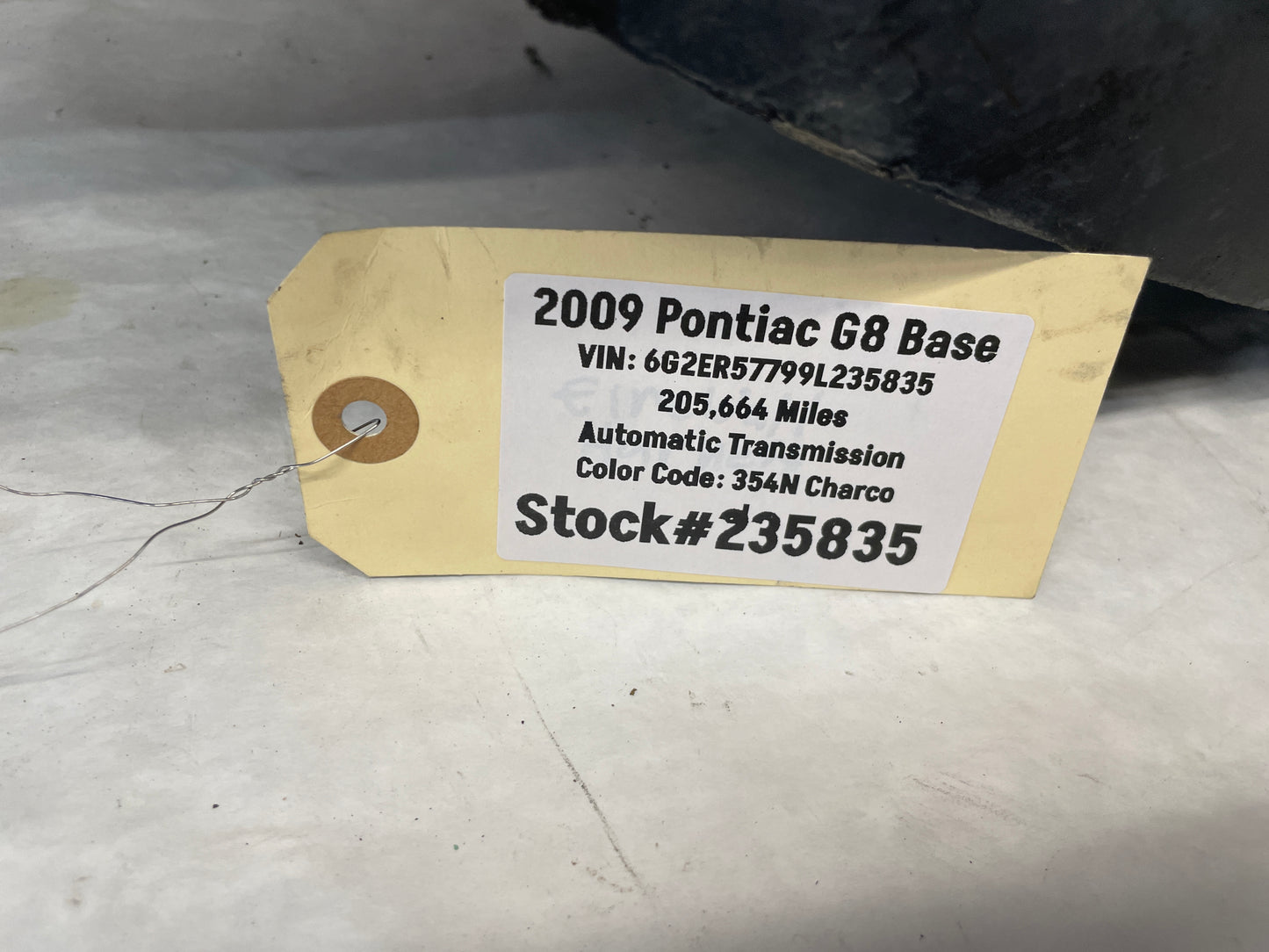 2009 Pontiac G8 Base RH Passenger Front Fender Wheel Well Liner OEM - Day's Parts Yard