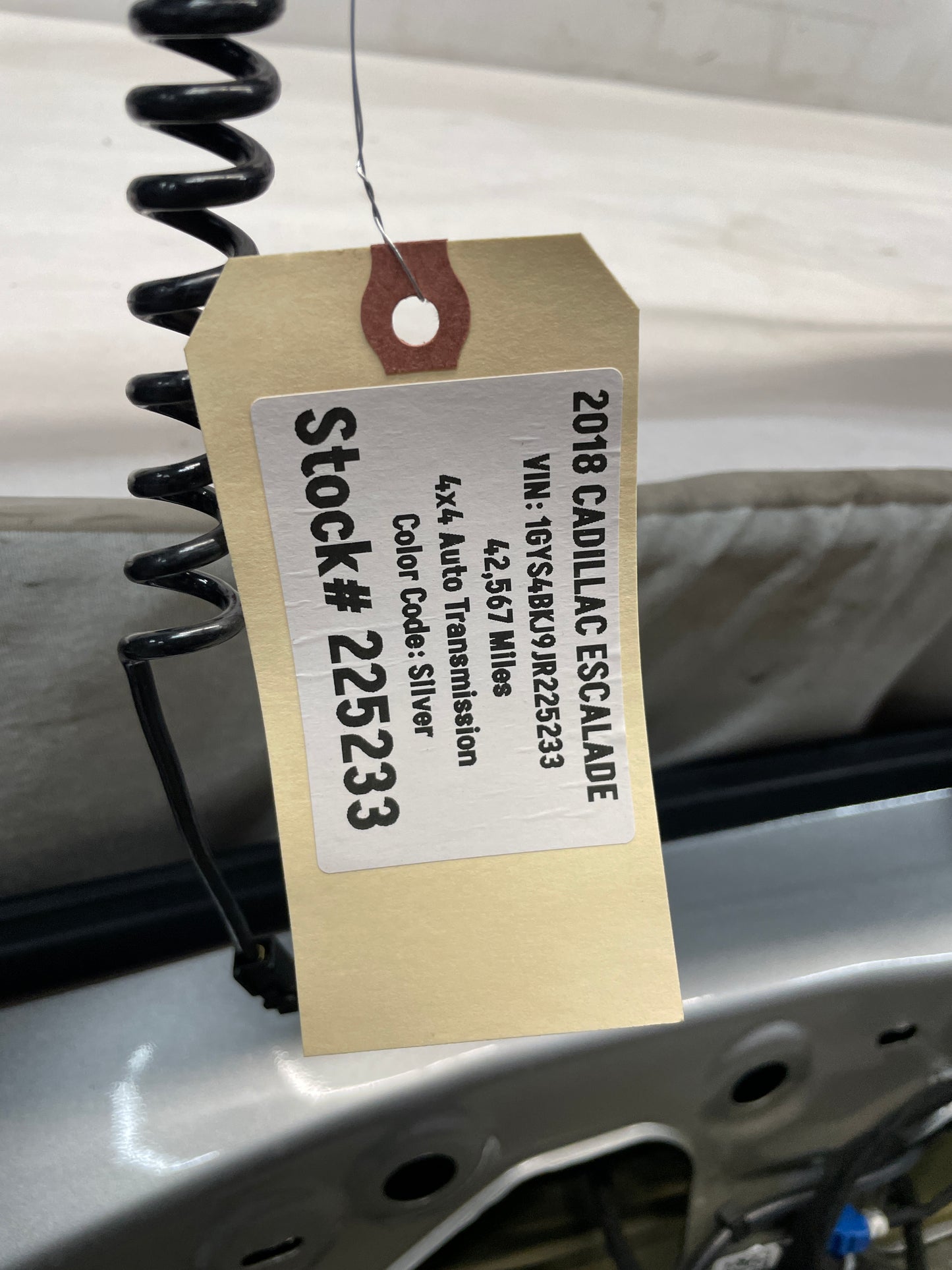2018 Cadillac Escalade Rear Trunk Lid Tailgate Liftgate Hatch OEM - Day's Parts Yard