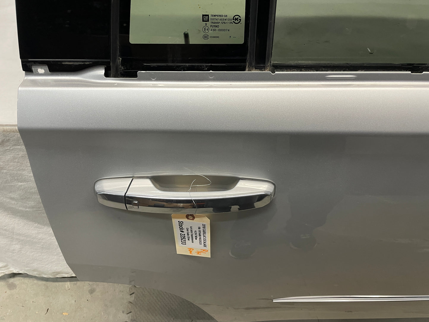 2018 Cadillac Escalade RH Passenger Rear Exterior Door Silver OEM - Day's Parts Yard