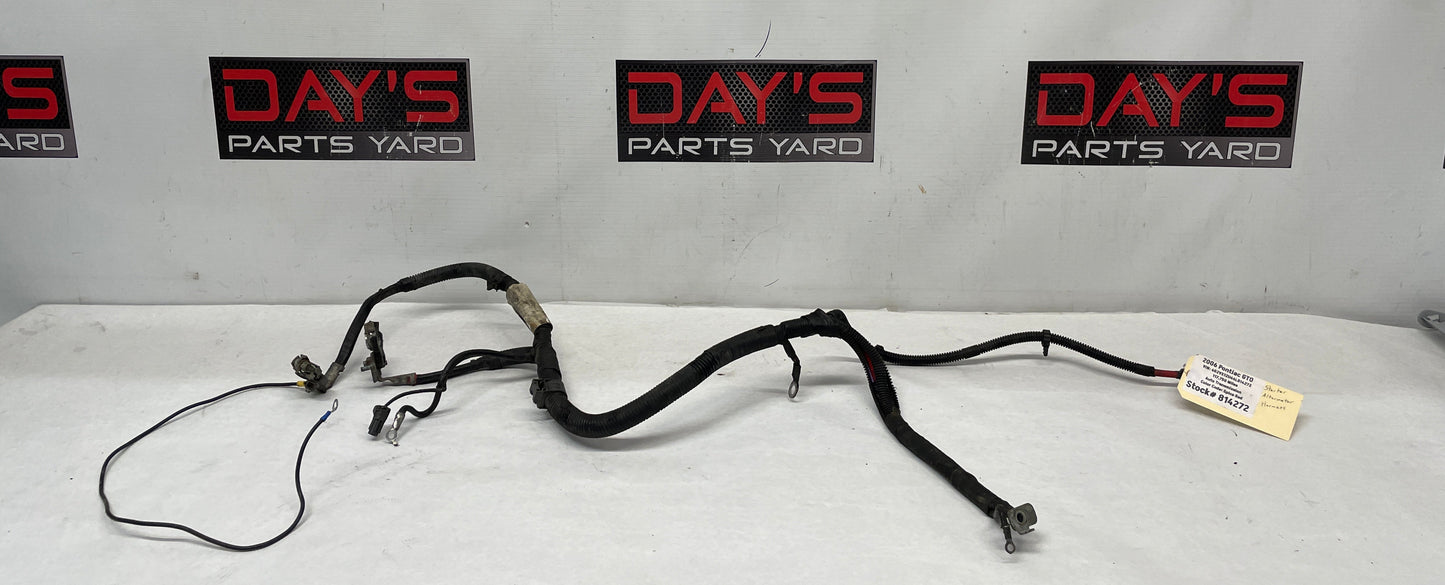 2006 Pontiac GTO Starter Alternator Positive Negative Battery Cable Wire Wiring Harness OEM - Day's Parts Yard