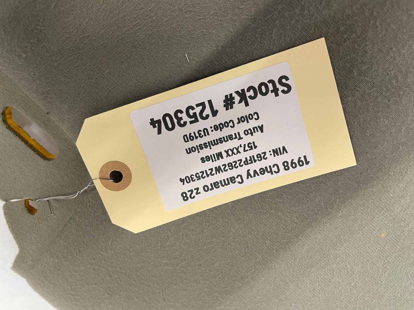 1998 Chevy Camaro Z28 T-Top Headliner Head Liner OEM - Day's Parts Yard