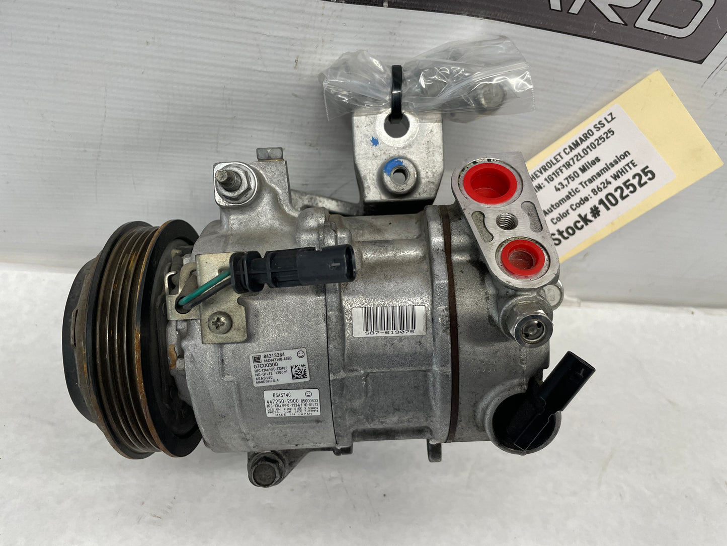 2020 Chevy Camaro SS LZ A/C Compressor Air Conditioner w/ Bracket OEM - Day's Parts Yard