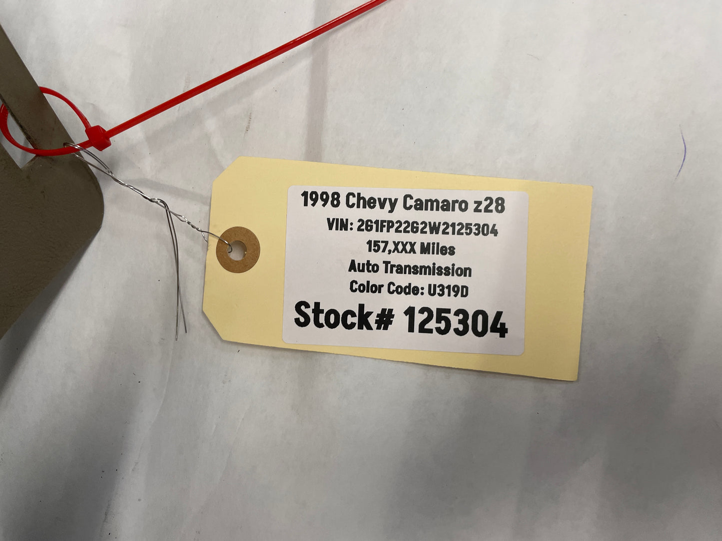 1998 Chevy Camaro Z28 RH Passenger Interior Quarter Sail Panel Trim Molding Tan OEM - Day's Parts Yard