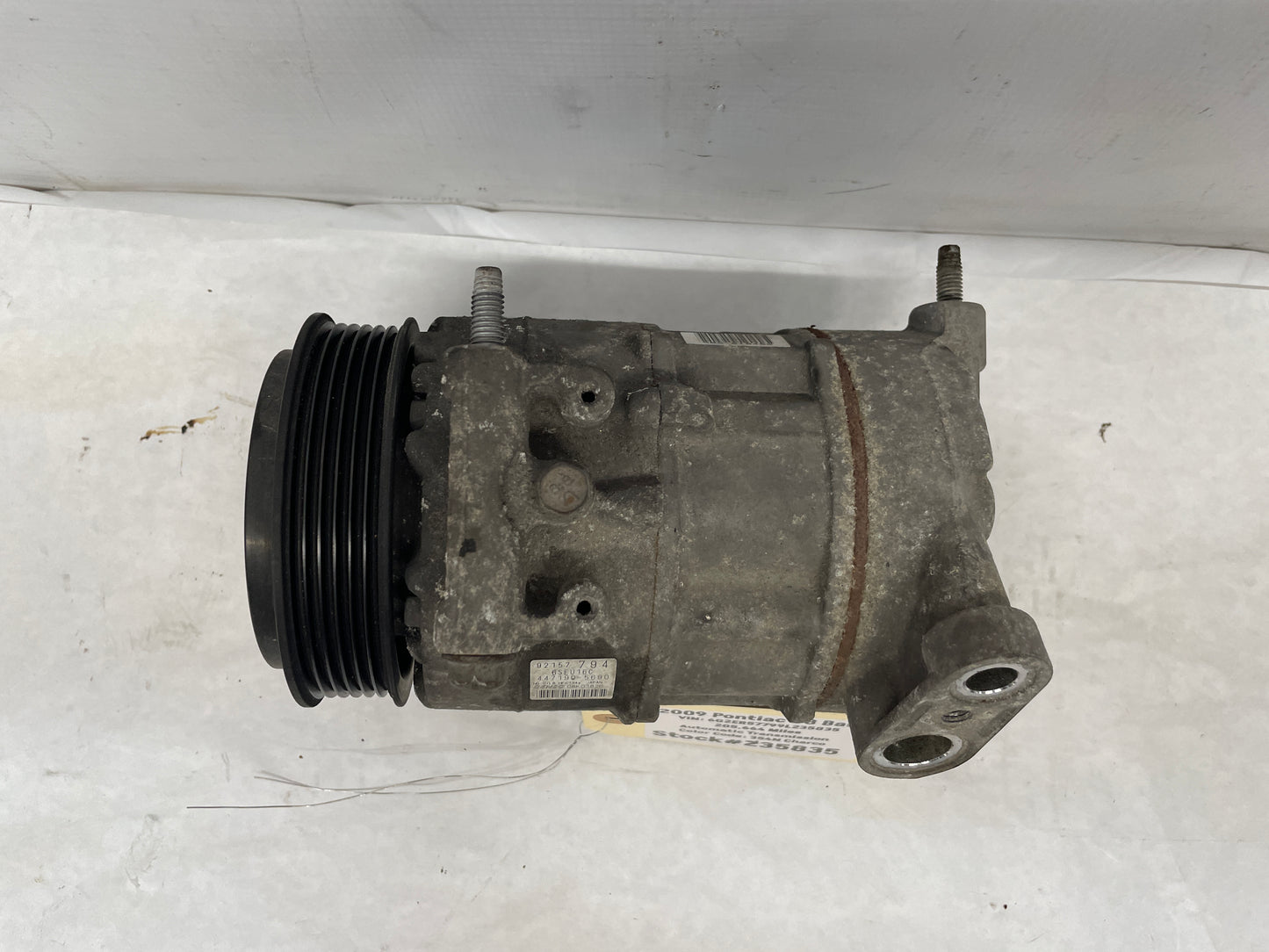 2009 Pontiac G8 Base A/C Air Condition Compressor OEM - Day's Parts Yard