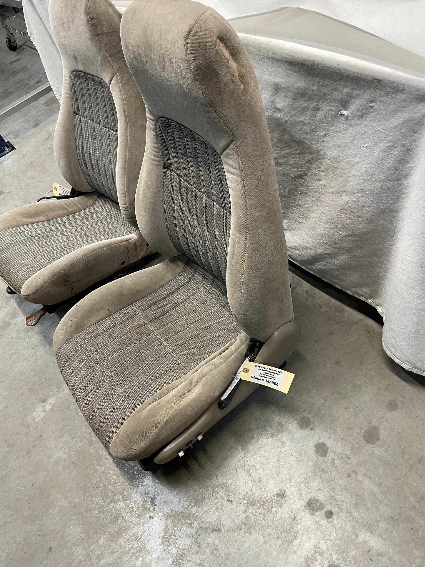 1998 Chevy Camaro Z28 Seats Fronts and Rears Tan Cloth OEM LOCAL PICK UP ONLY - Day's Parts Yard