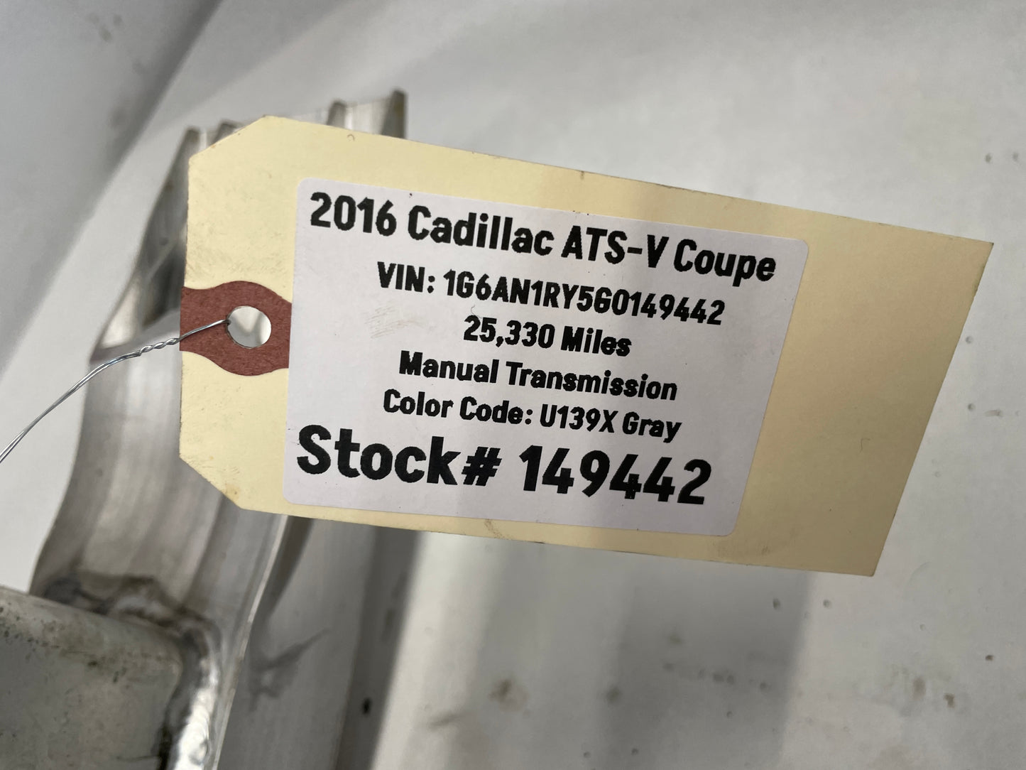2016 Cadillac ATS-V Coupe Rear Bumper Impact Bar OEM - Day's Parts Yard