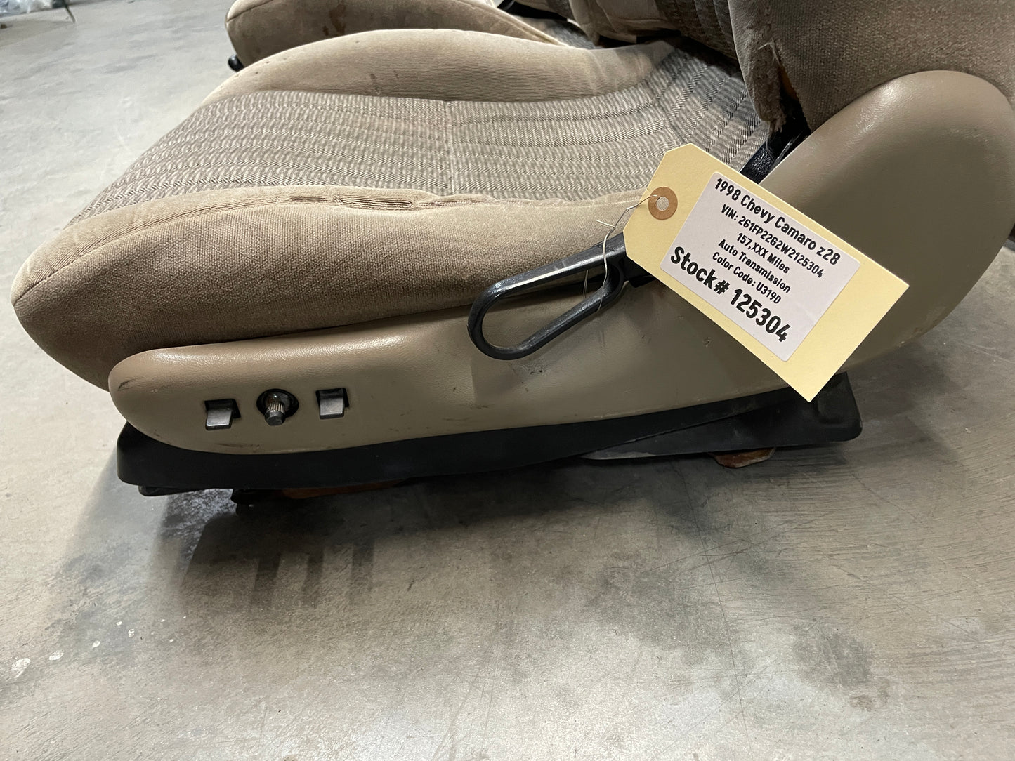 1998 Chevy Camaro Z28 Seats Fronts and Rears Tan Cloth OEM LOCAL PICK UP ONLY - Day's Parts Yard