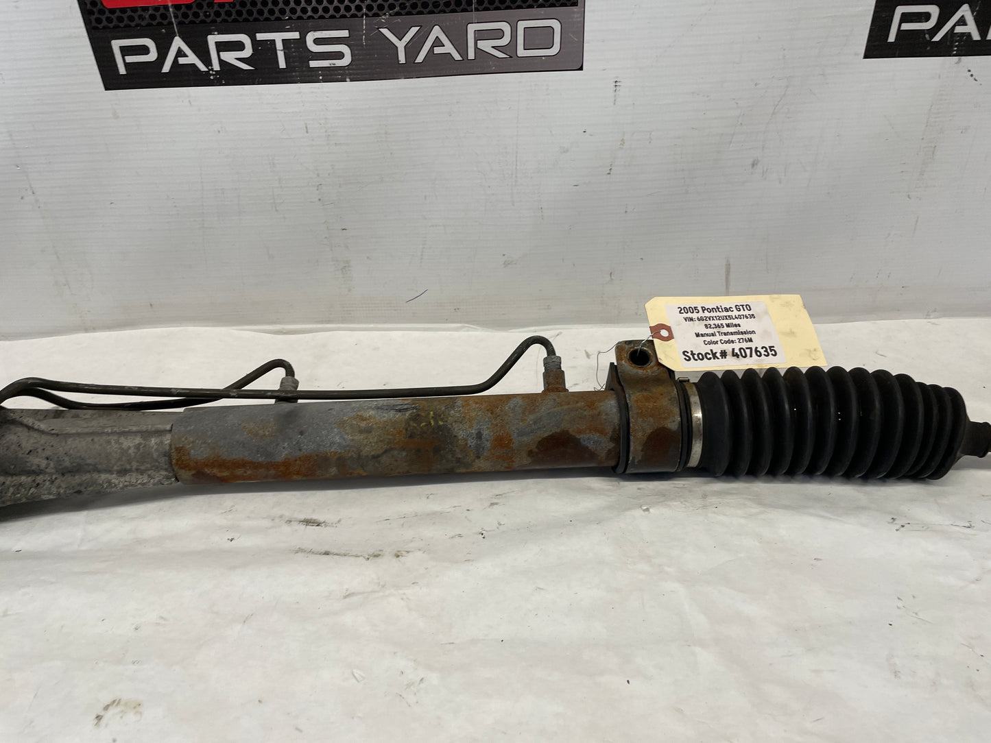 2005 Pontiac GTO Power Steering Rack and Pinion OEM - Day's Parts Yard