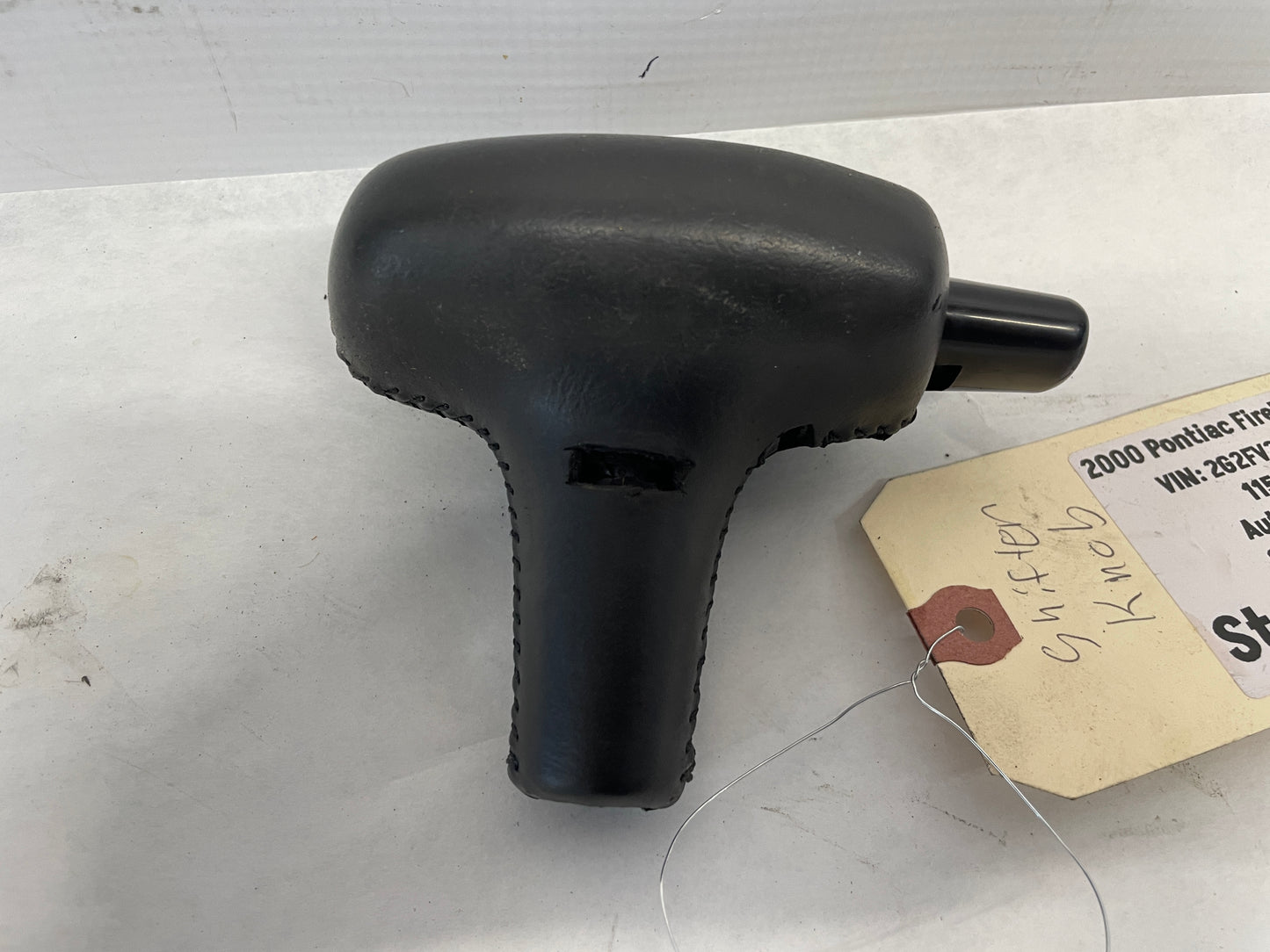 2000 Pontiac Firebird Formula Leather Automatic Shifter Knob Ebony Black OEM - Day's Parts Yard