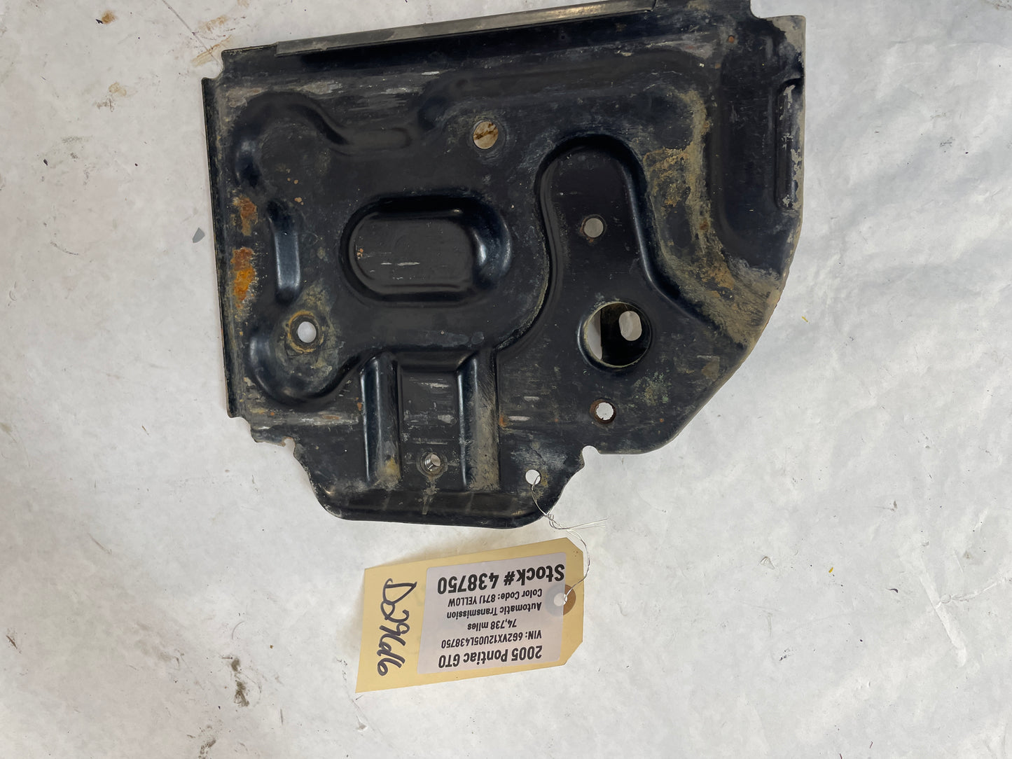2005 Pontiac GTO Battery Tray OEM