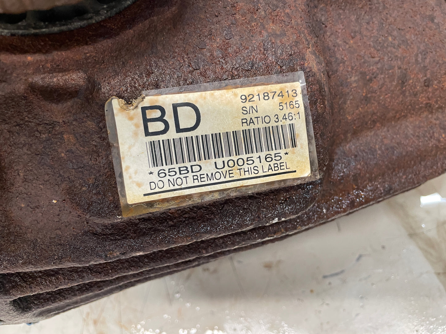 2006 Pontiac GTO Rear End Rearend Carrier Axle Differential 3.46 LSD OEM - Day's Parts Yard