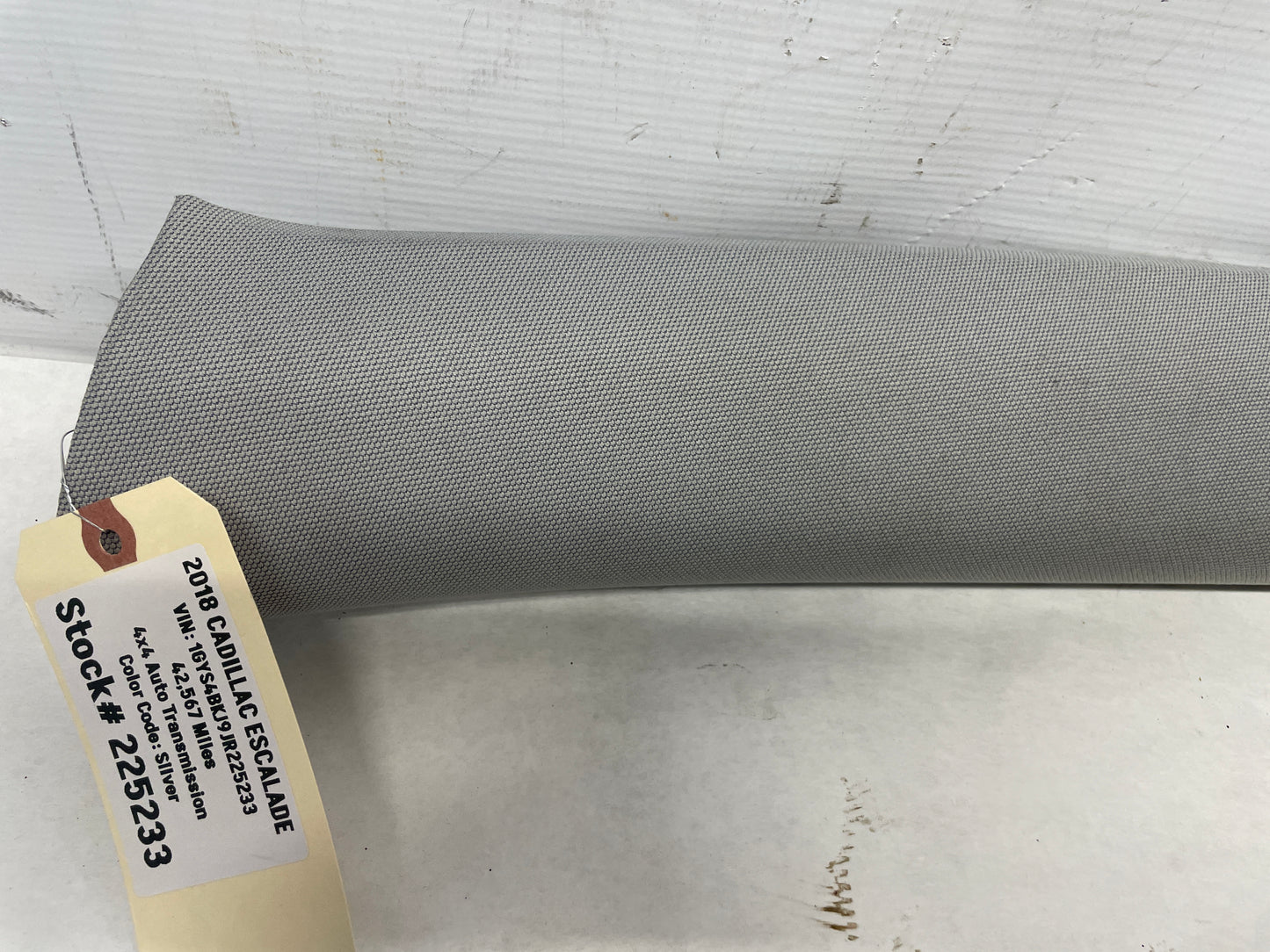 2018 Cadillac Escalade RH & LH Interior A Pillar Trim Gray OEM - Day's Parts Yard