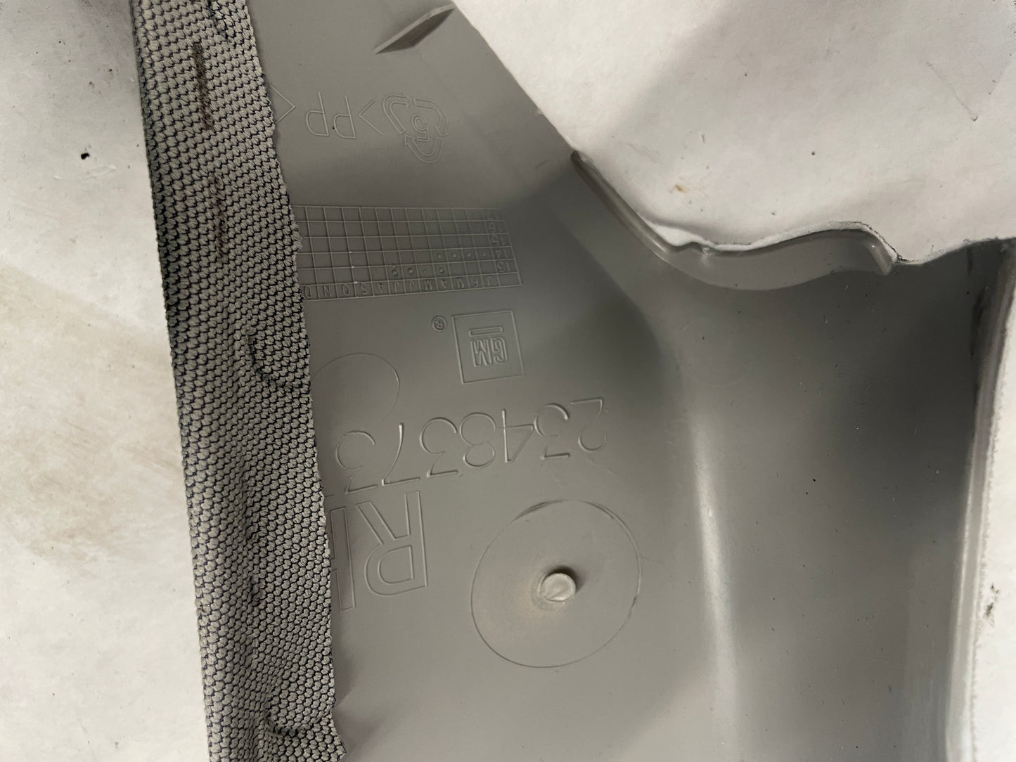 2018 Cadillac Escalade RH & LH Interior A Pillar Trim Gray OEM - Day's Parts Yard