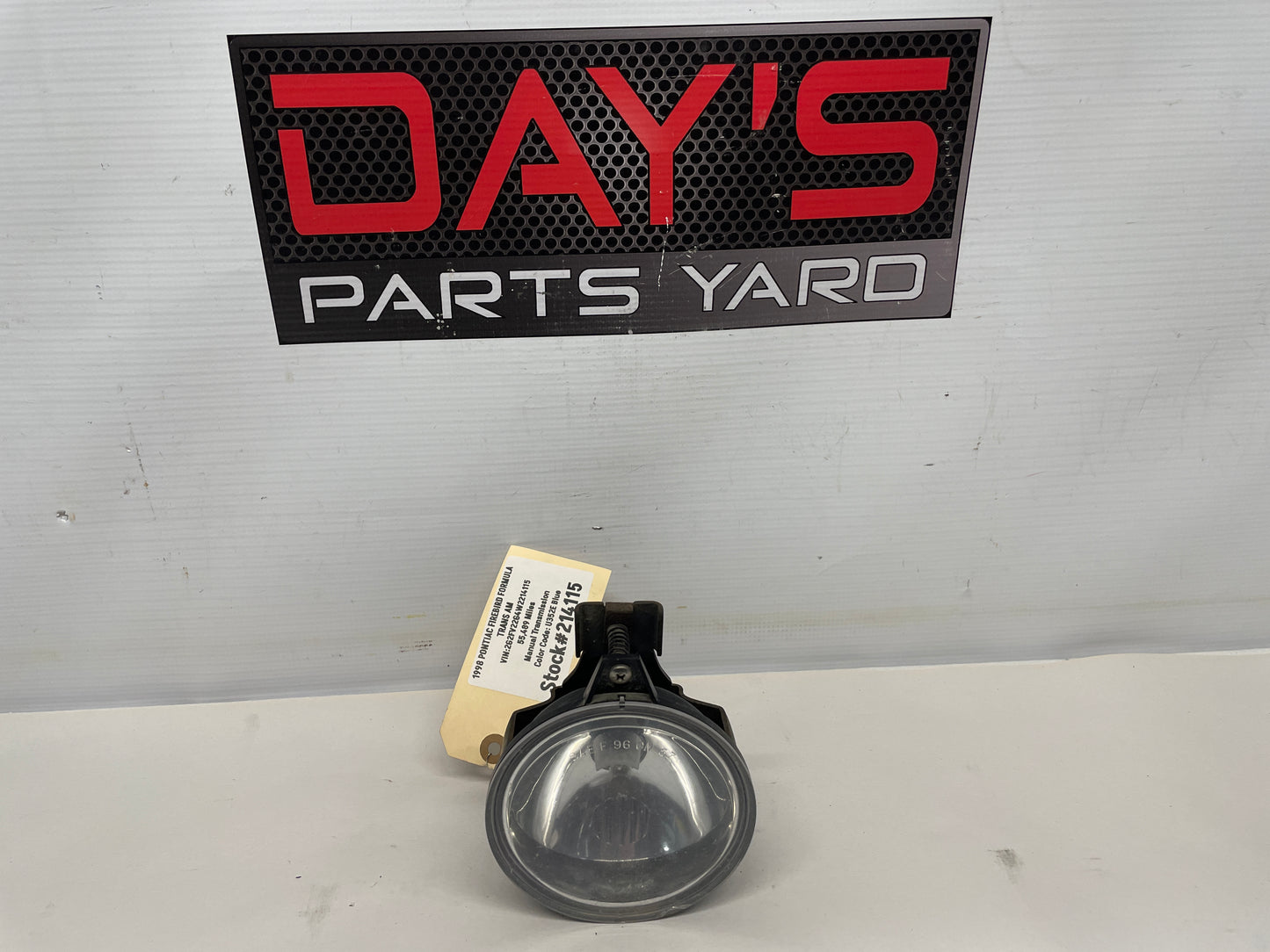 1998 Pontiac Firebird Formula Trans Am LH Driver Fog Light OEM - Day's Parts Yard