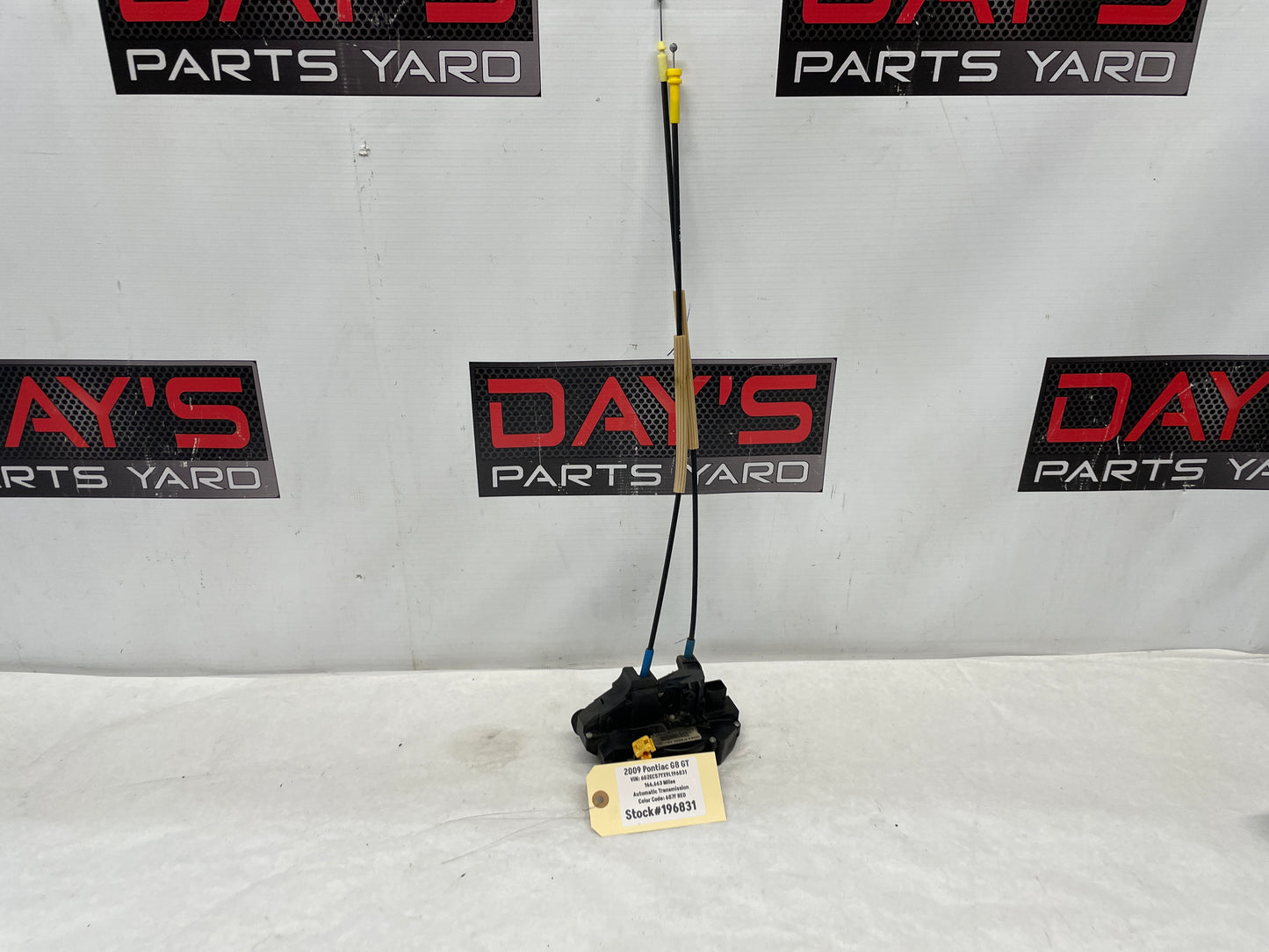 2009 Pontiac G8 GT LH Driver Rear Door Lock Actuator OEM - Day's Parts Yard