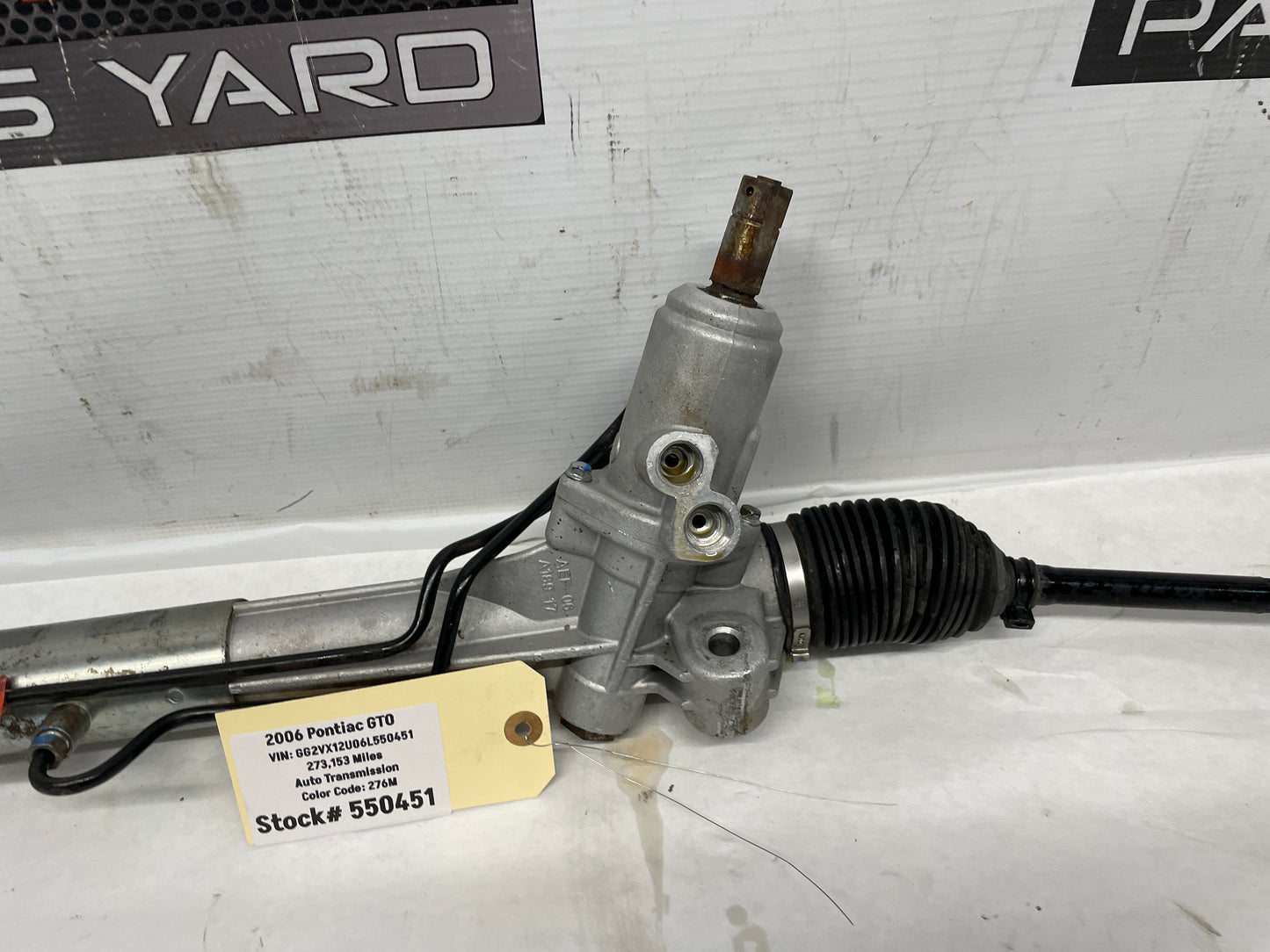 2006 Pontiac GTO Power Steering Rack and Pinion Gear OEM - Day's Parts Yard