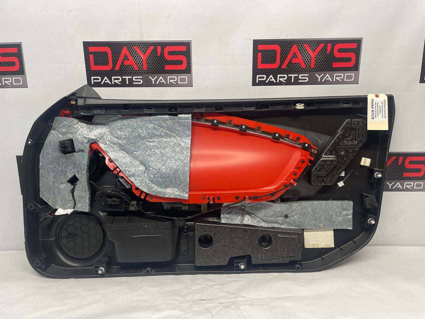 2010 Chevy Camaro SS LH Driver Orange Interior Door Panel Trim Molding OEM - Day's Parts Yard