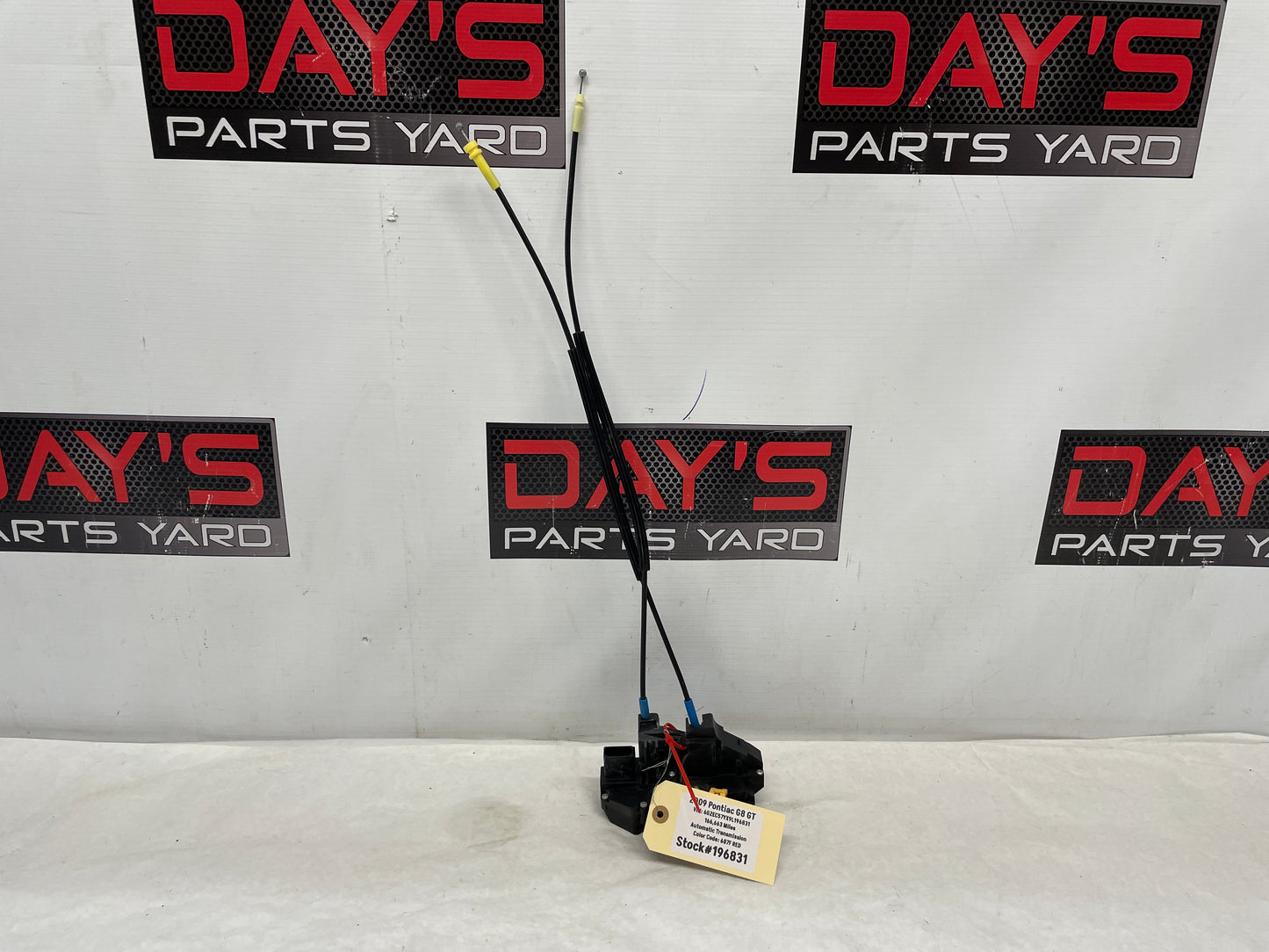 2009 Pontiac G8 GT RH Passenger Front Door Lock Actuator OEM - Day's Parts Yard