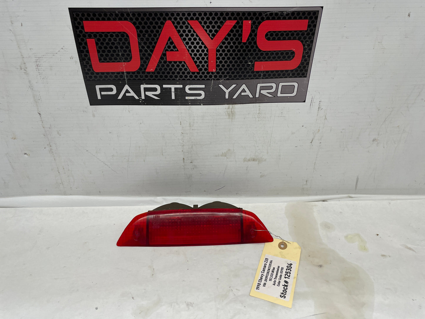 1998 Chevy Camaro Z28 Third 3rd Brake Light Lamp OEM - Day's Parts Yard