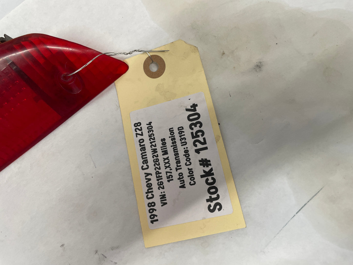 1998 Chevy Camaro Z28 Third 3rd Brake Light Lamp OEM - Day's Parts Yard