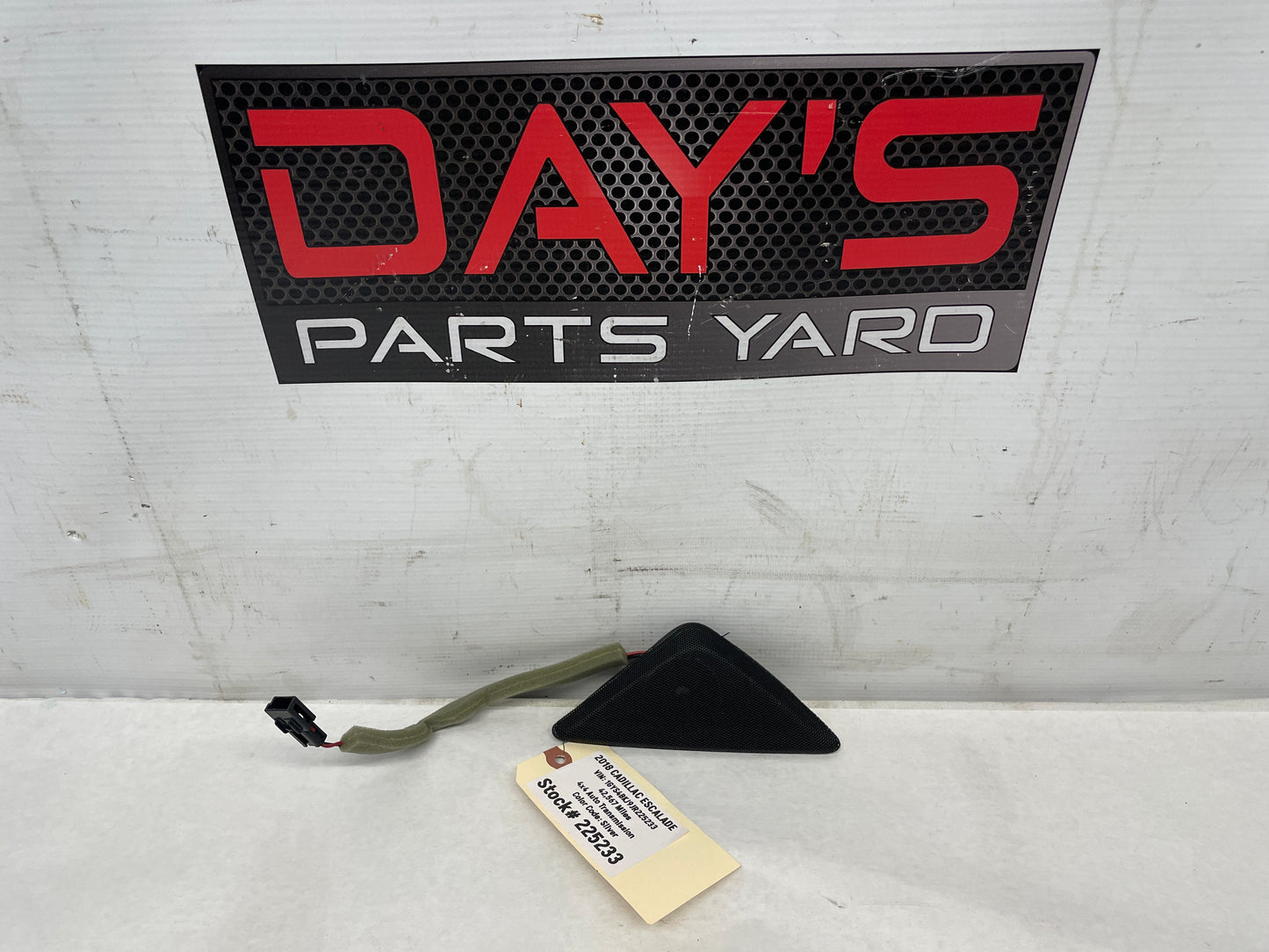 2018 Cadillac Escalade RH Passenger Front Door Panel Tweeter Speaker OEM - Day's Parts Yard