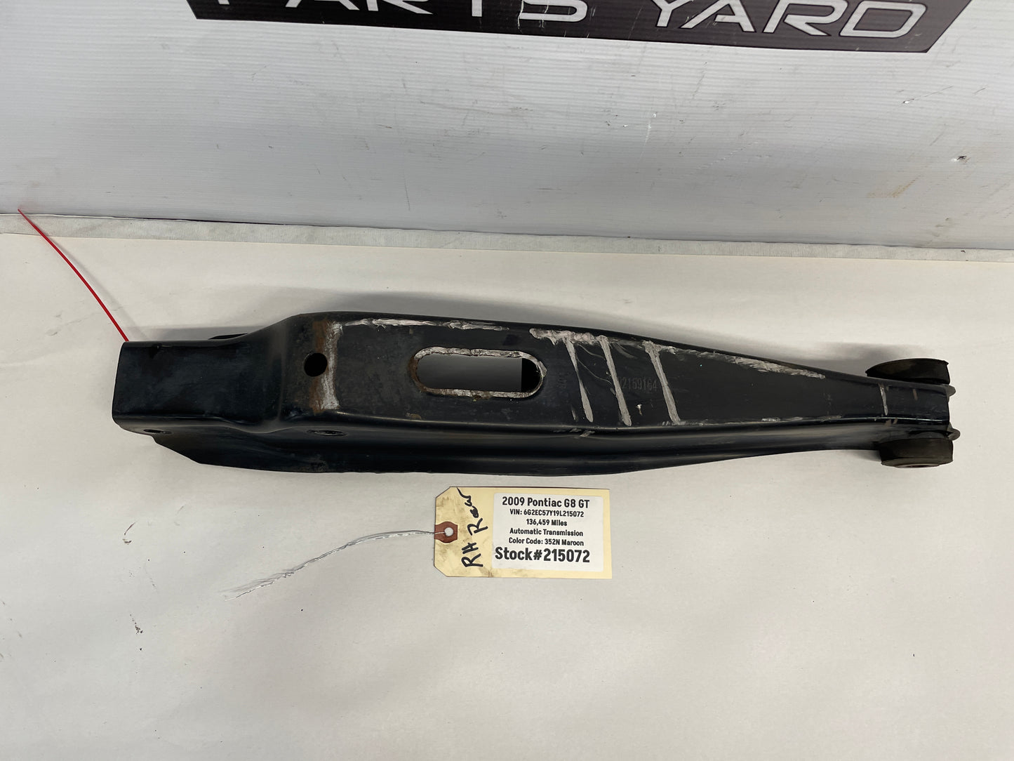 2009 Pontiac G8 GT RH Passenger Rear Lower Control Arm OEM - Day's Parts Yard