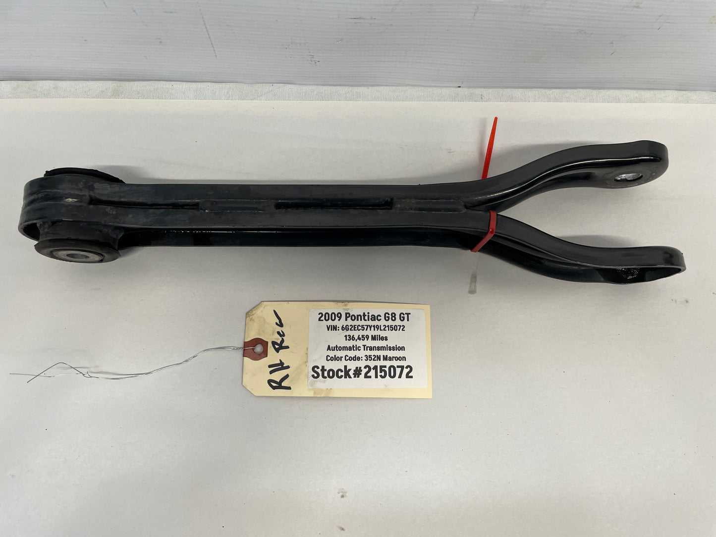 2009 Pontiac G8 GT RH Passenger Rear Suspension Trailing Control Arm Link OEM - Day's Parts Yard