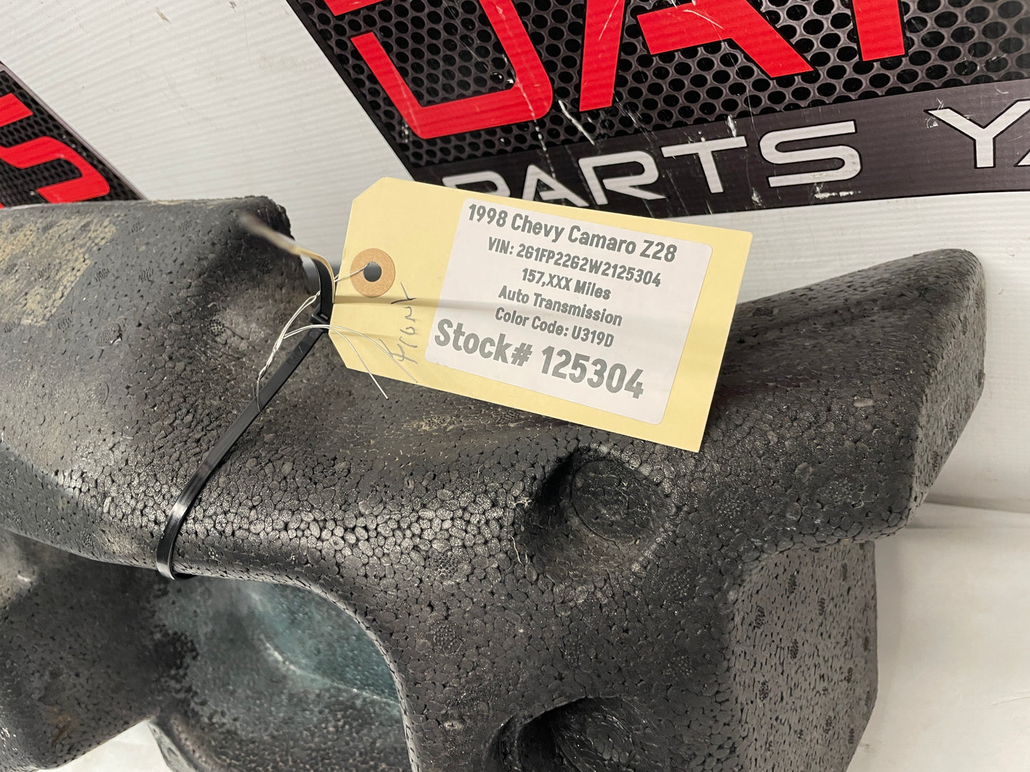 1998 Chevy Camaro Z28 Front Bumper Fascia Impact Energy Absorber Foam Bar OEM - Day's Parts Yard