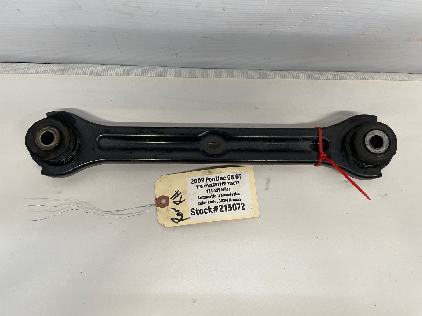 2009 Pontiac G8 GT RH Passenger Rear Suspension Control Trailing Arm Link OEM - Day's Parts Yard