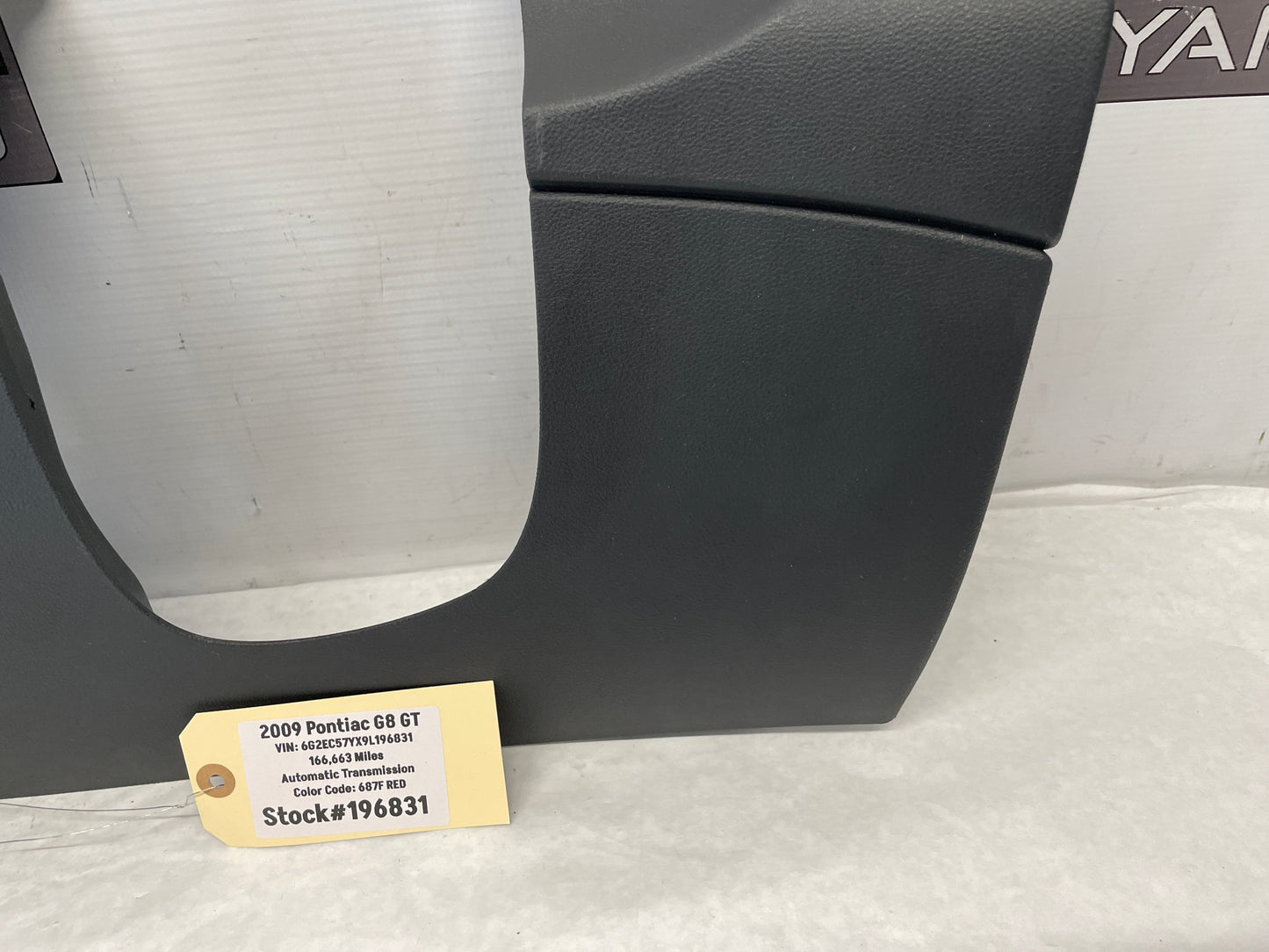 2009 Pontiac G8 GT LH Driver Lower Dash Knee Bolster Column Cover Trim Panel OEM - Day's Parts Yard