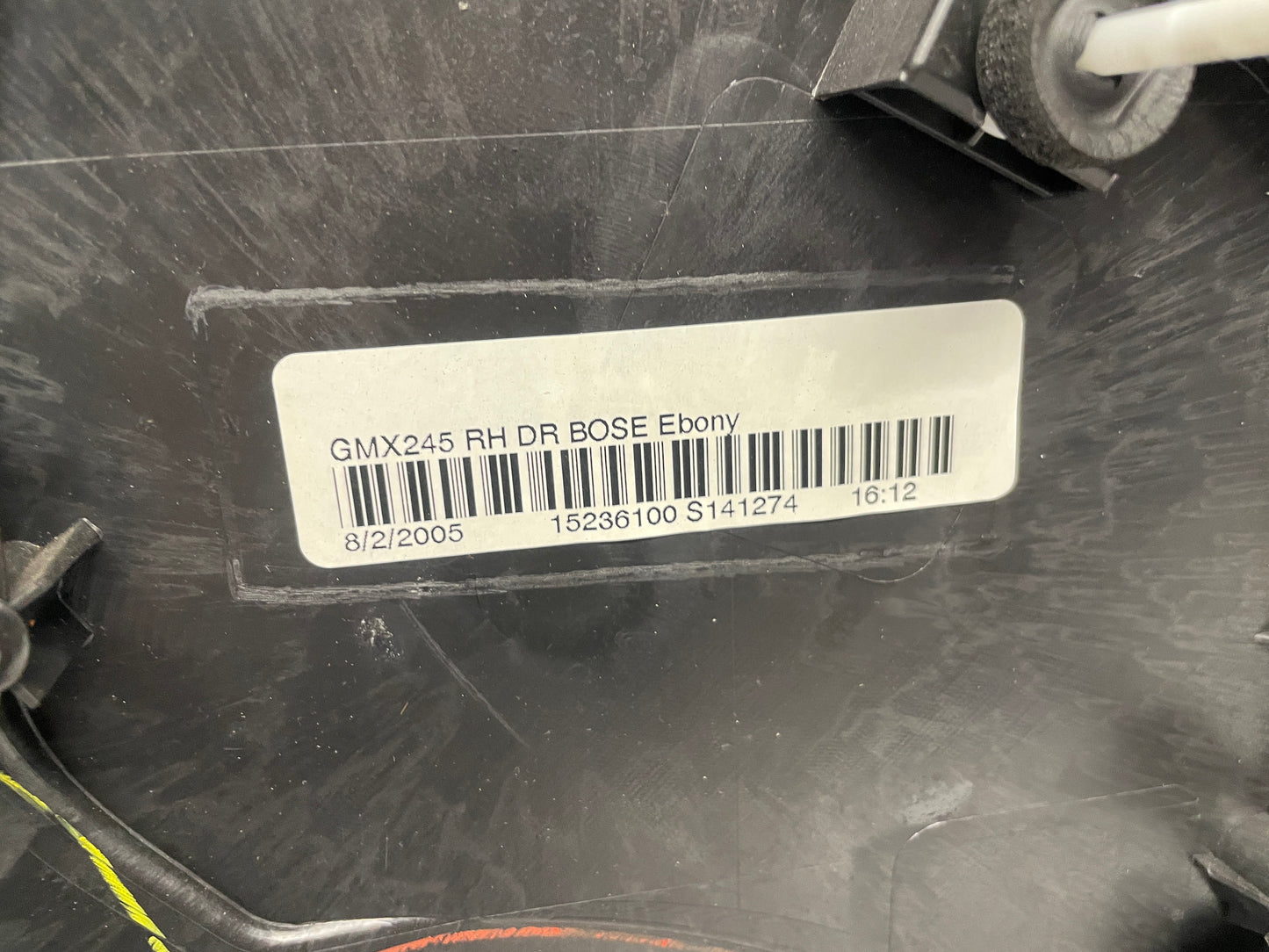 2005 Chevy C6 Corvette RH Passenger Front Interior Door Panel Trim OEM - Day's Parts Yard