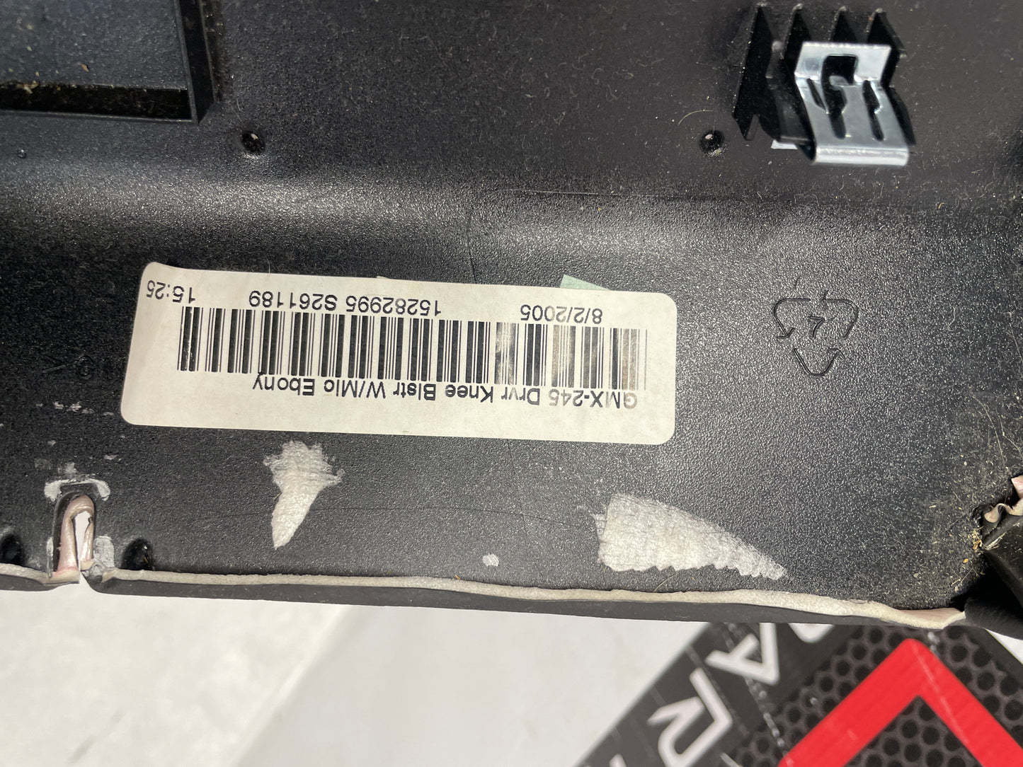 2005 Chevy C6 Corvette LH Driver Dash Knee Bolster Lower Trim Panel Switches Black OEM - Day's Parts Yard