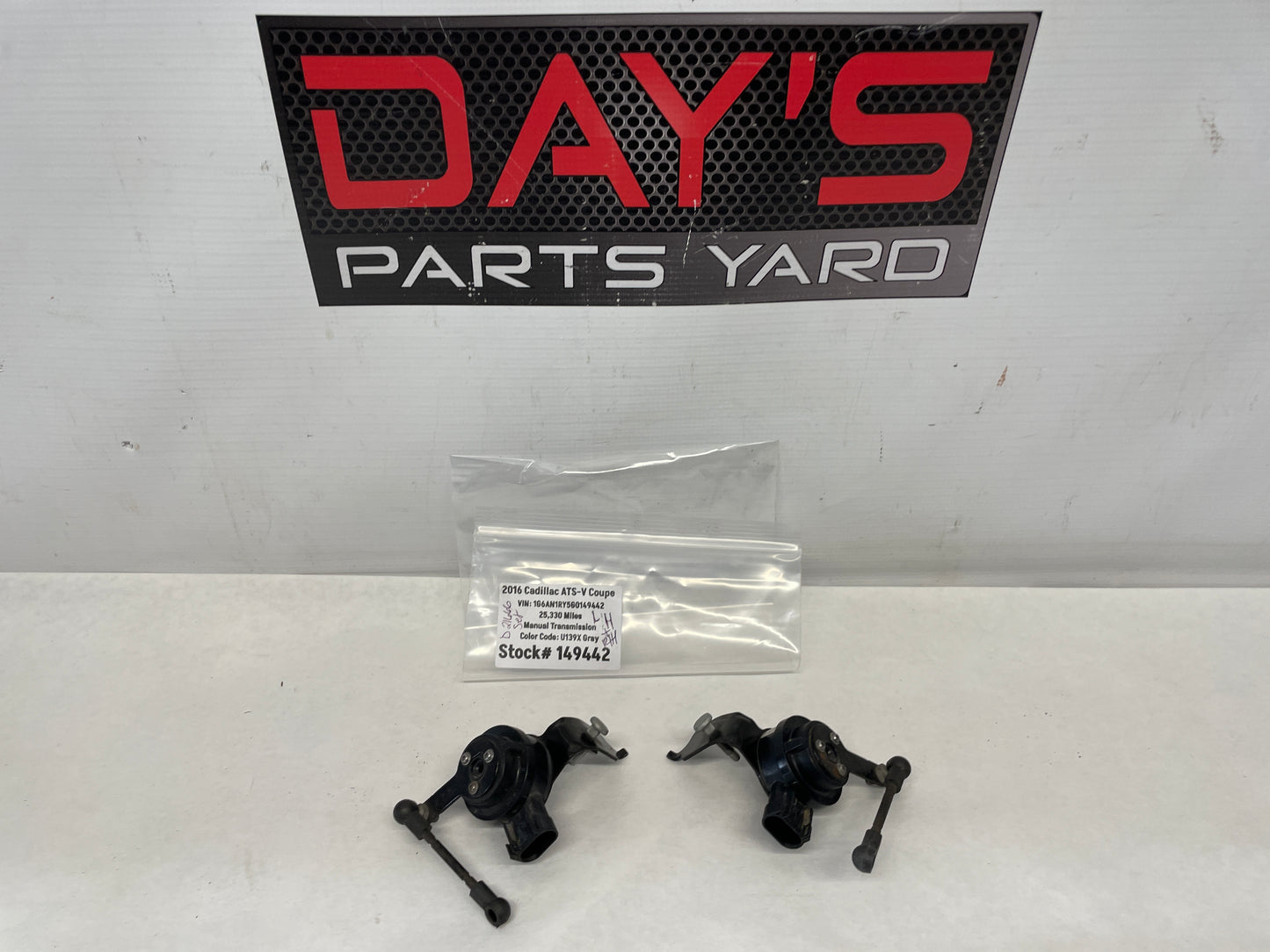 2016 Cadillac ATS-V Coupe Front Suspension Ride Height Leveling Sensors OEM - Day's Parts Yard