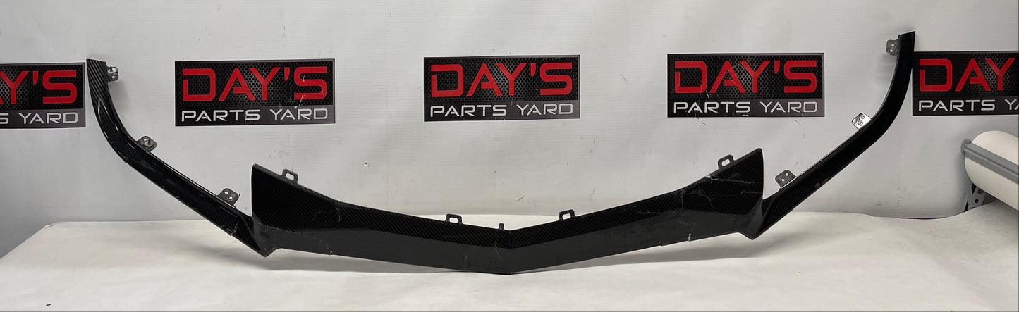 2016 Cadillac ATS-V Front Bumper End Carbon Spoiler Splitter Lip OEM DAMAGED - Day's Parts Yard